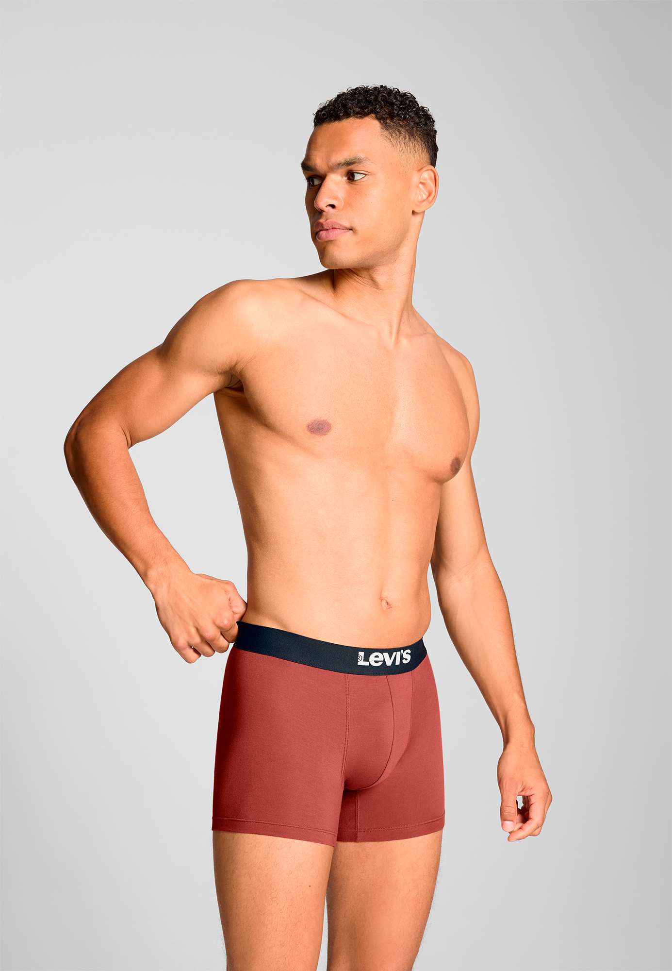 Levi's - Solid Basic Boxer Brief - Férfi alsónadrág szett - 2 db