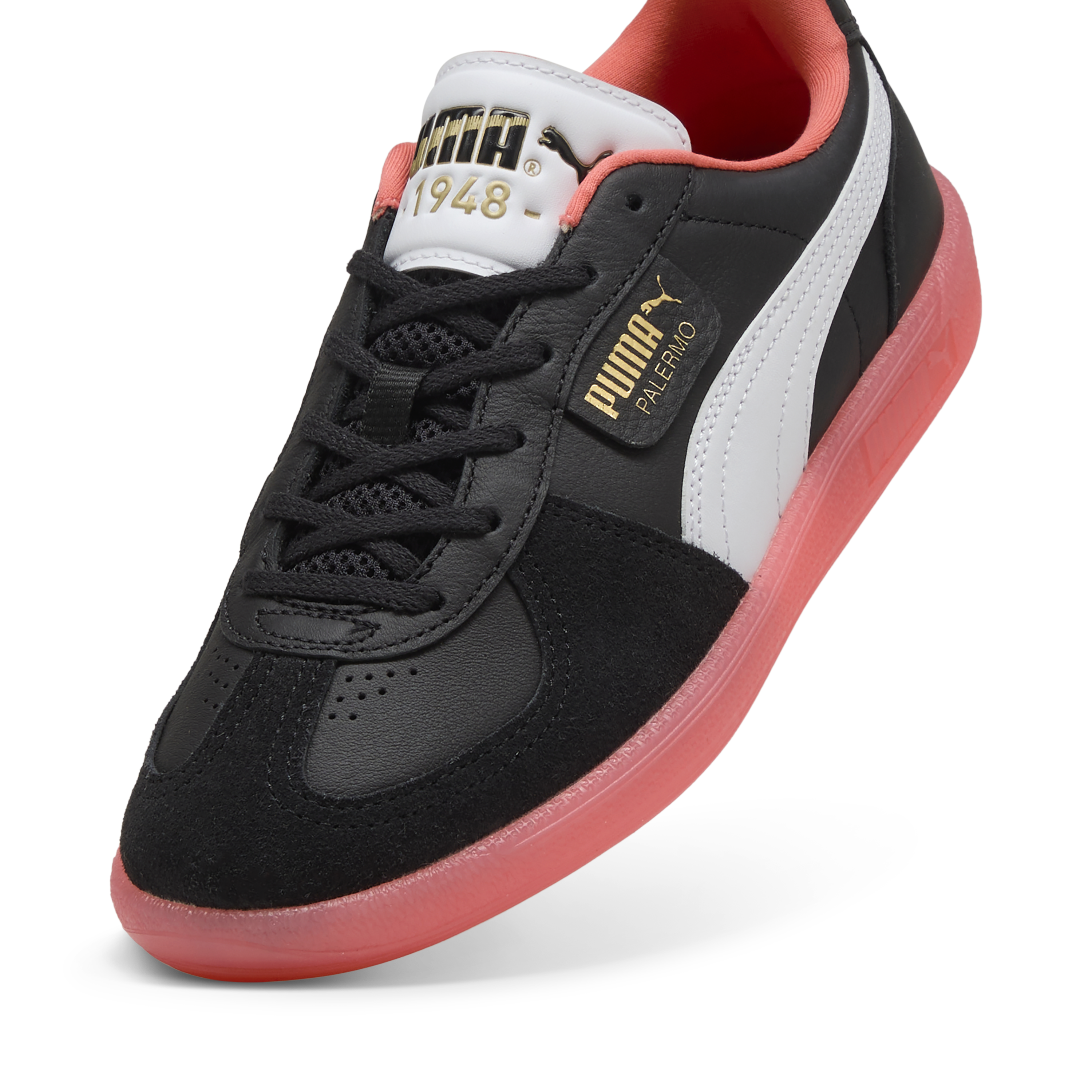 Puma - Palermo Striker / Black Peach - Bőr Sneaker Női utcai cipő