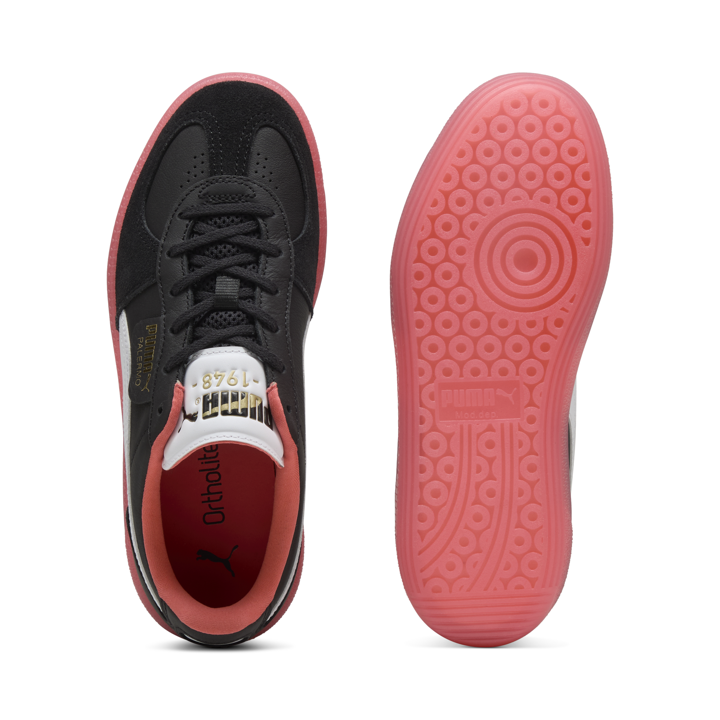 Puma - Palermo Striker / Black Peach - Bőr Sneaker Női utcai cipő
