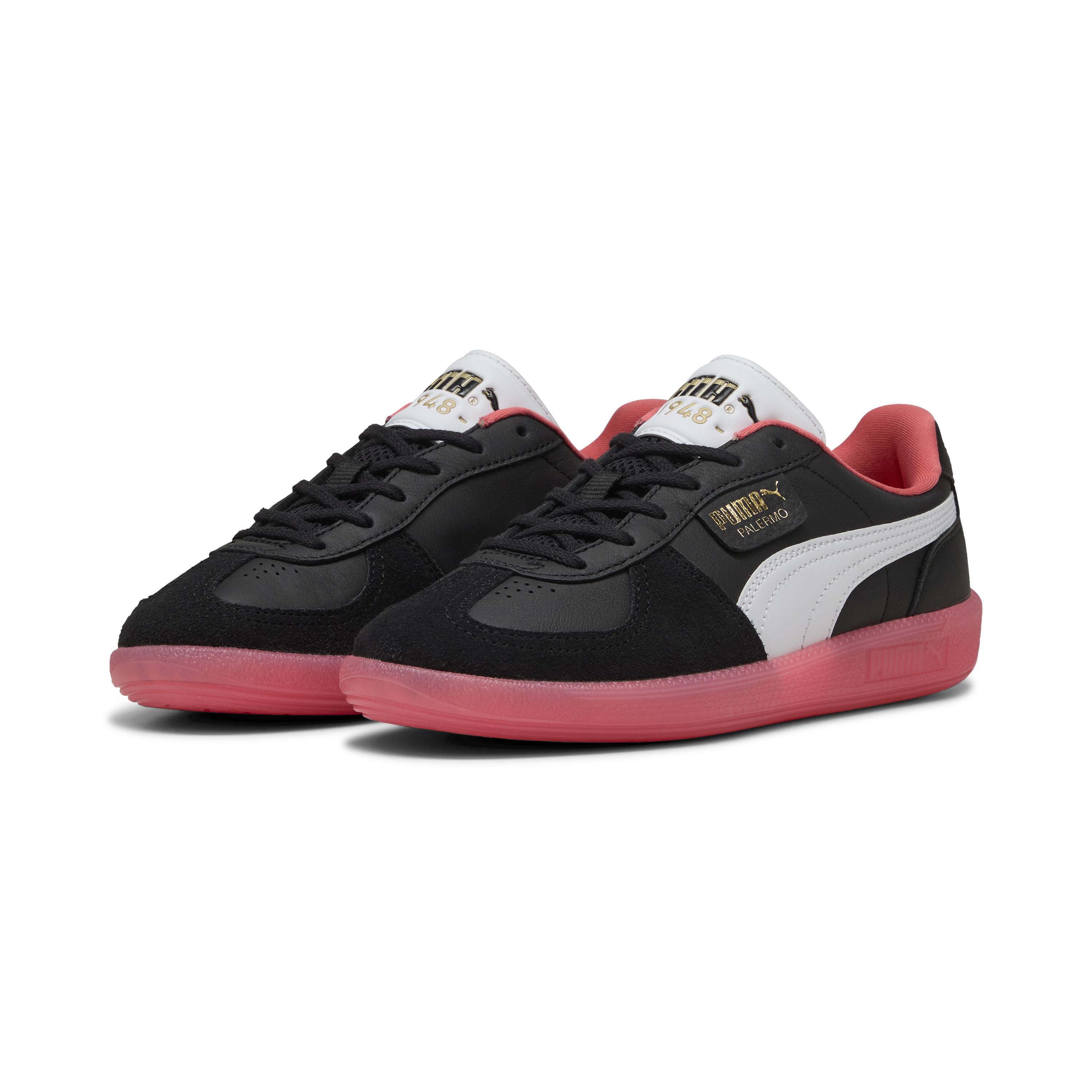 Puma - Palermo Striker / Black Peach - Bőr Sneaker Női utcai cipő