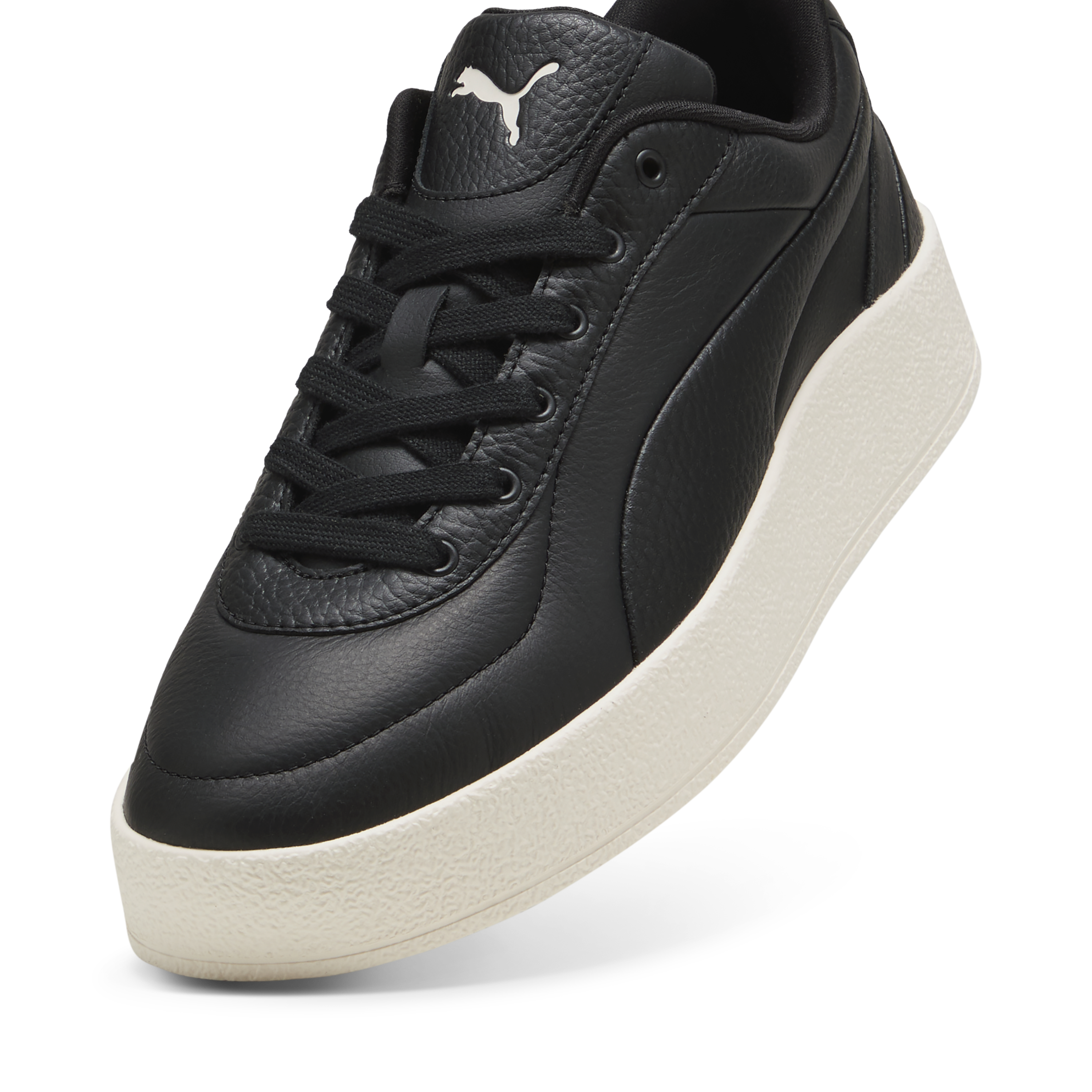 Puma - CA Luxe / Black - Platformos Bőr Sneaker Női utcai cipő