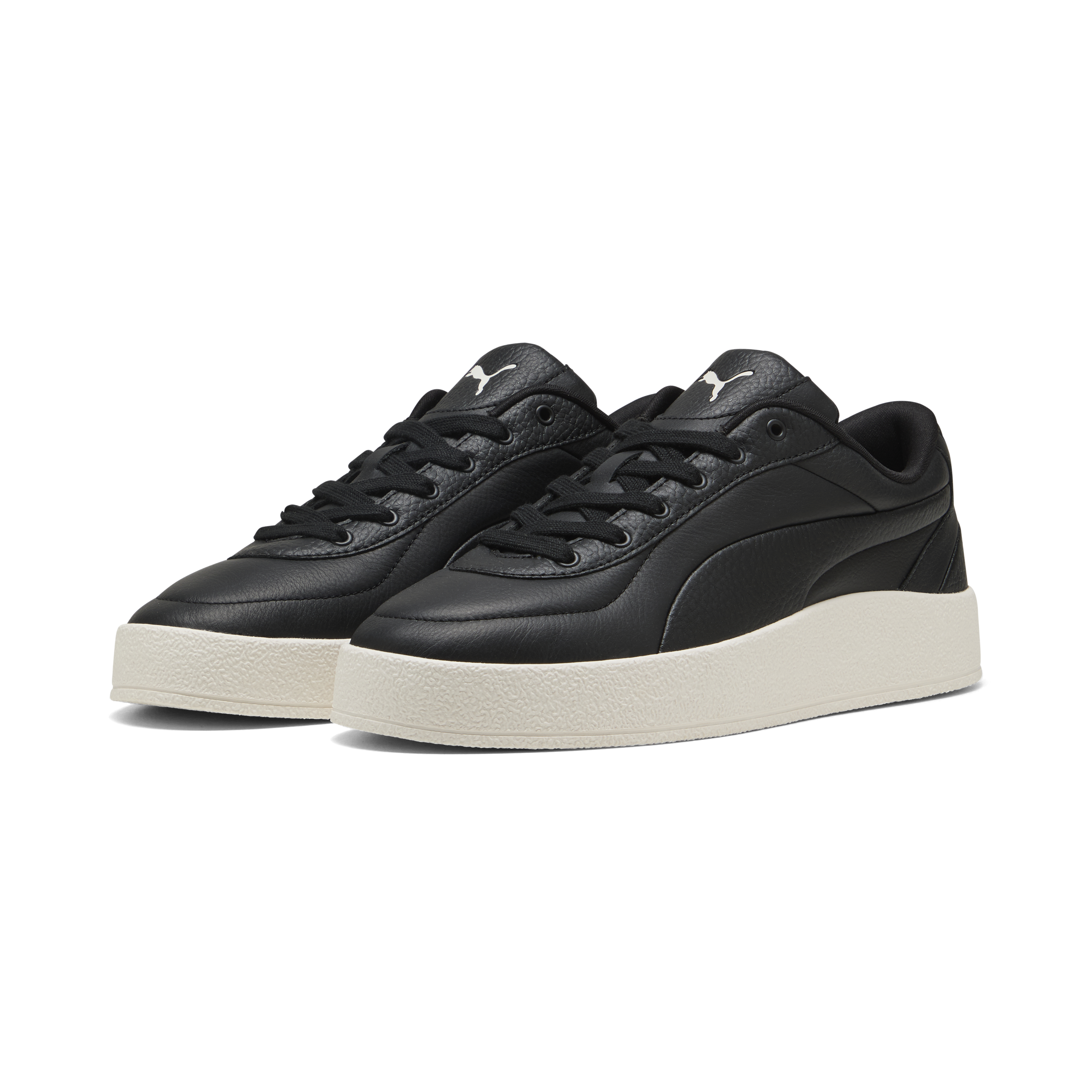 Puma - CA Luxe / Black - Platformos Bőr Sneaker Női utcai cipő