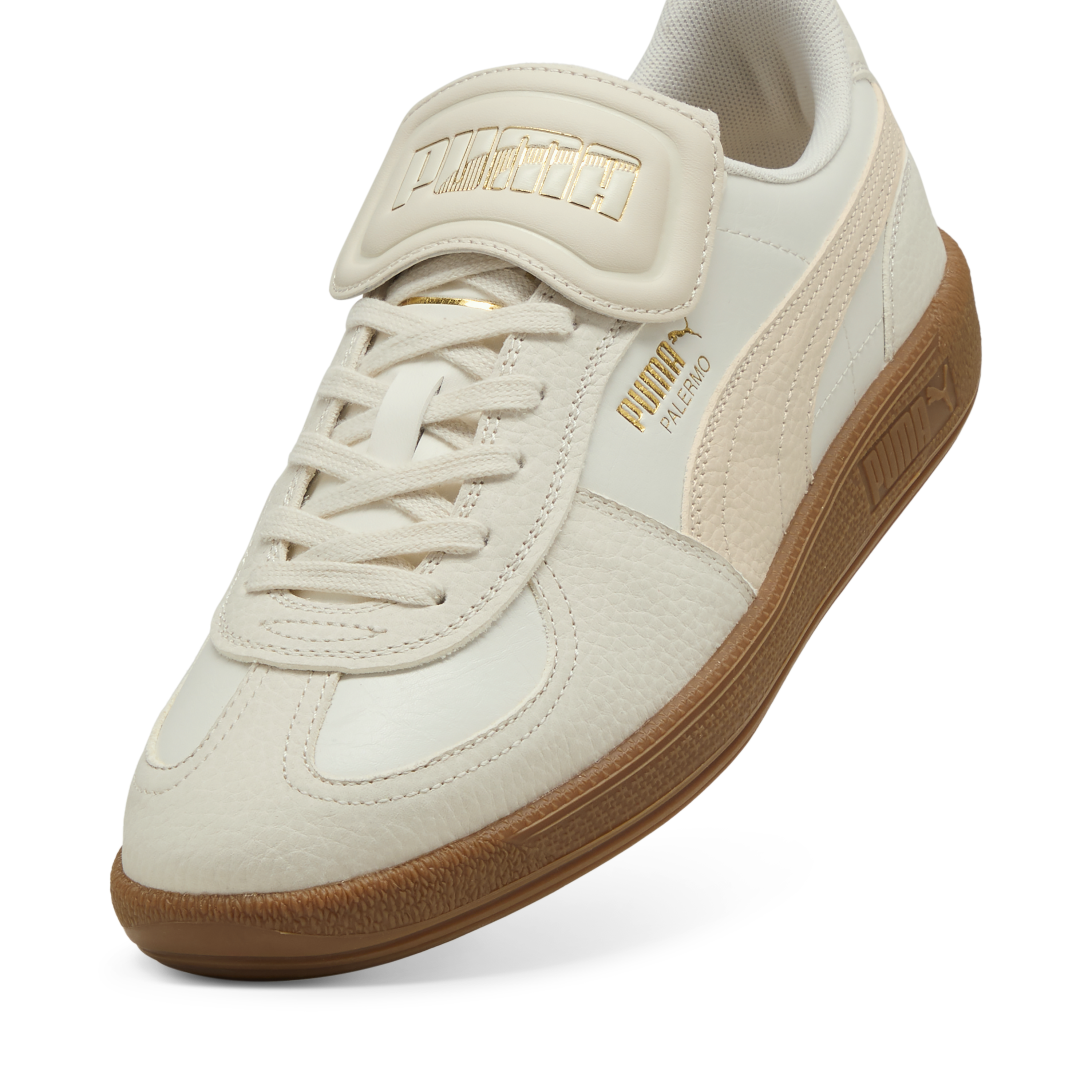 Puma - Palermo Premium / Warm White - Bőr Sneaker Női utcai cipő