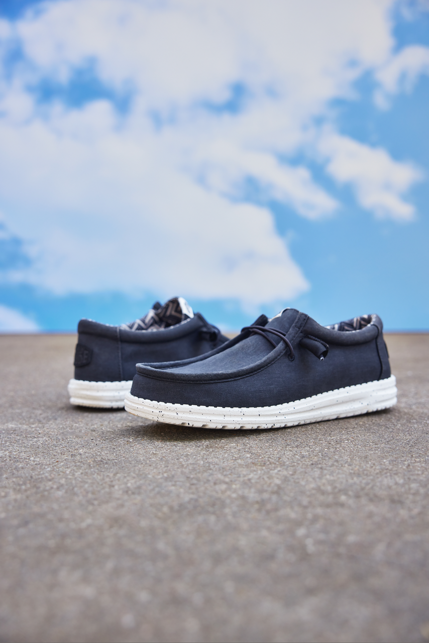 Hey Dude - Wally Stretch Canvas / Navy - Férfi utcai cipő