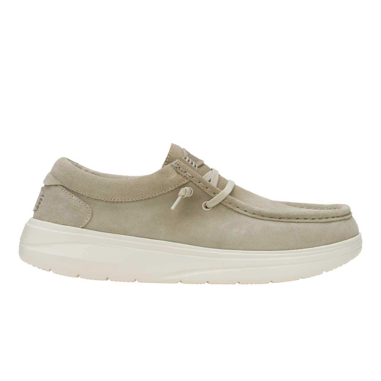 Hey Dude - Wally COMF Suede / Stone Grey/Silver Birch - Bőr Férfi utcai cipő