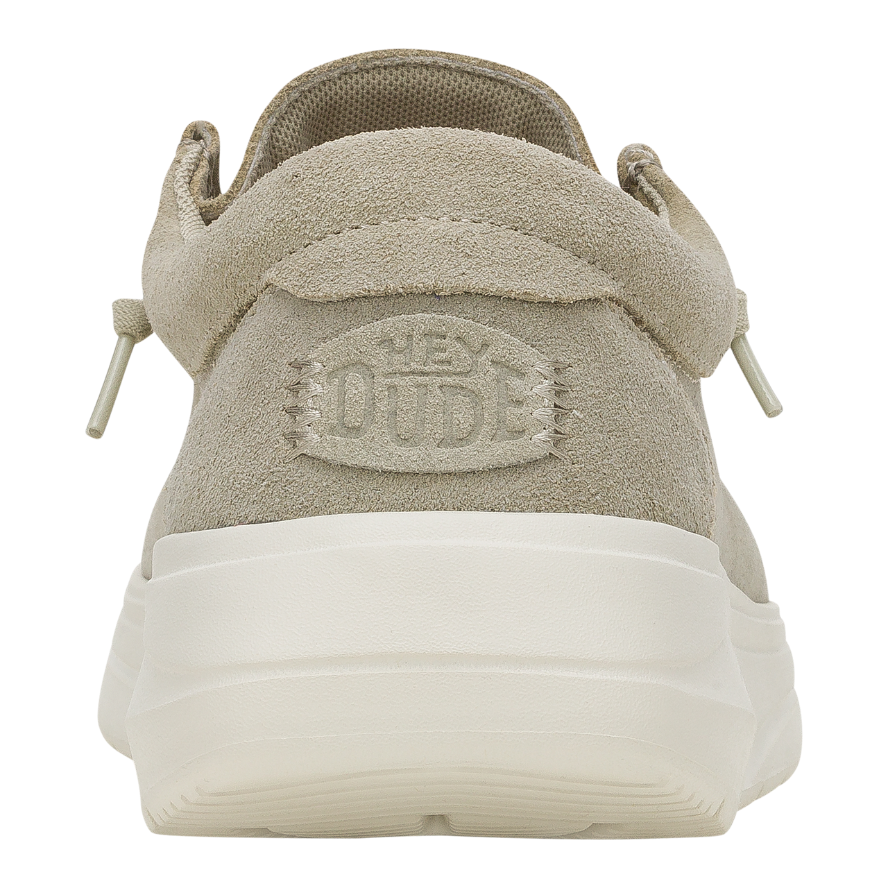 Hey Dude - Wally COMF Suede / Stone Grey/Silver Birch - Bőr Férfi utcai cipő