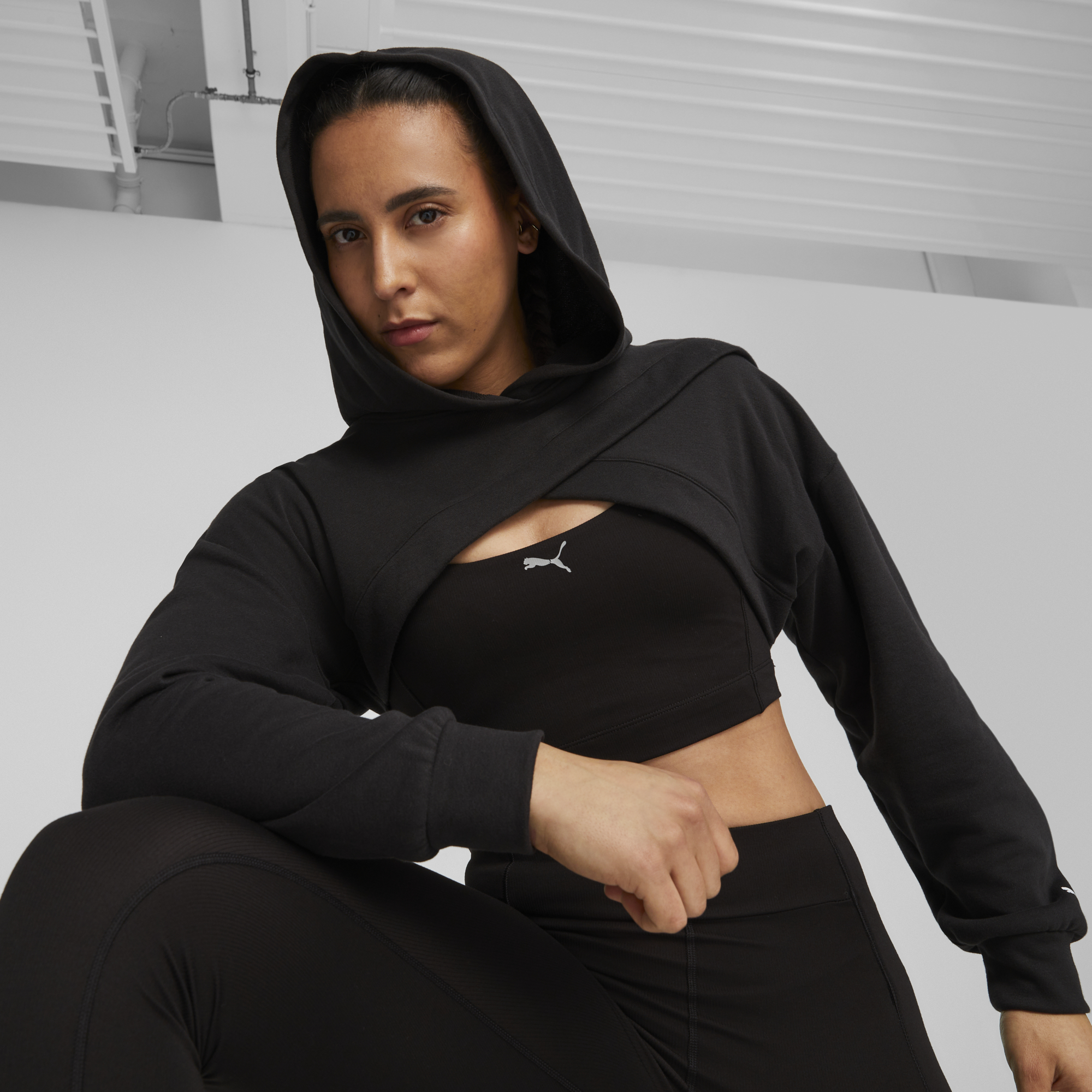 Puma - Fit Move Crop Hoodie - Női melegítő pulóver