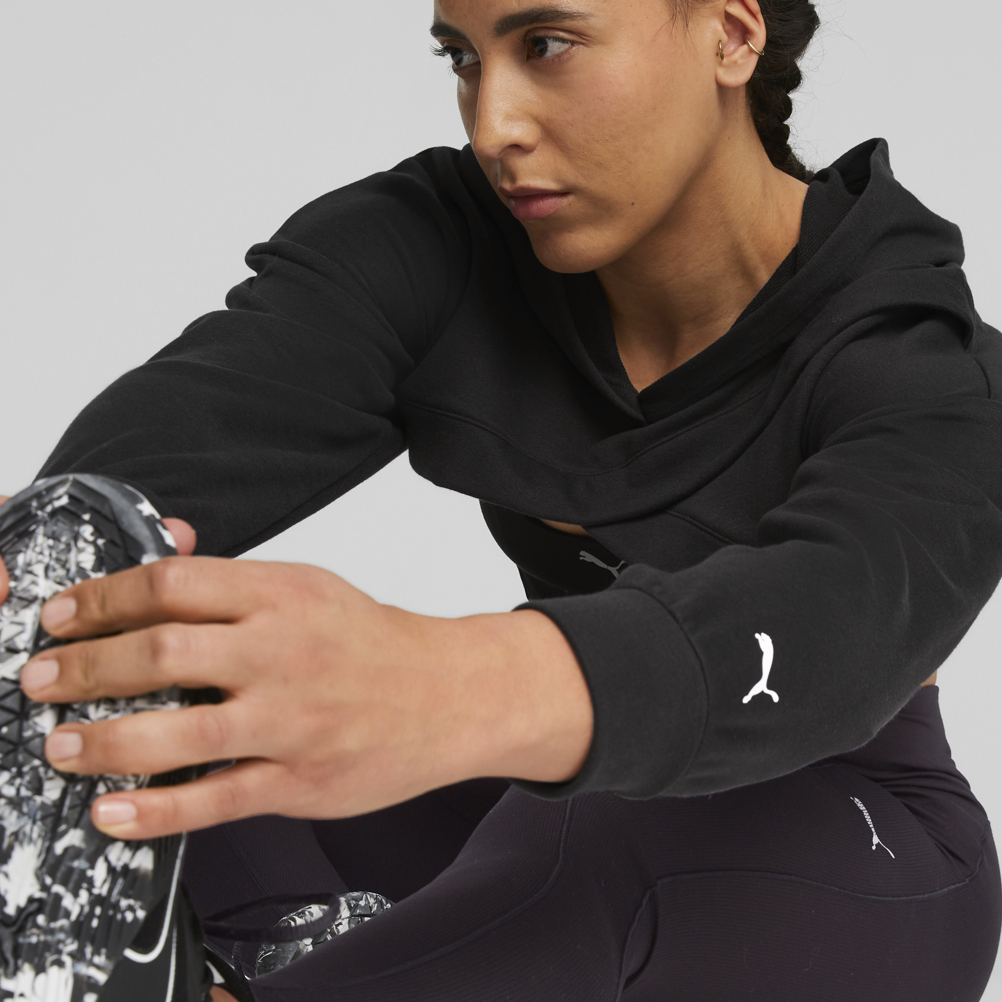 Puma - Fit Move Crop Hoodie - Női melegítő pulóver