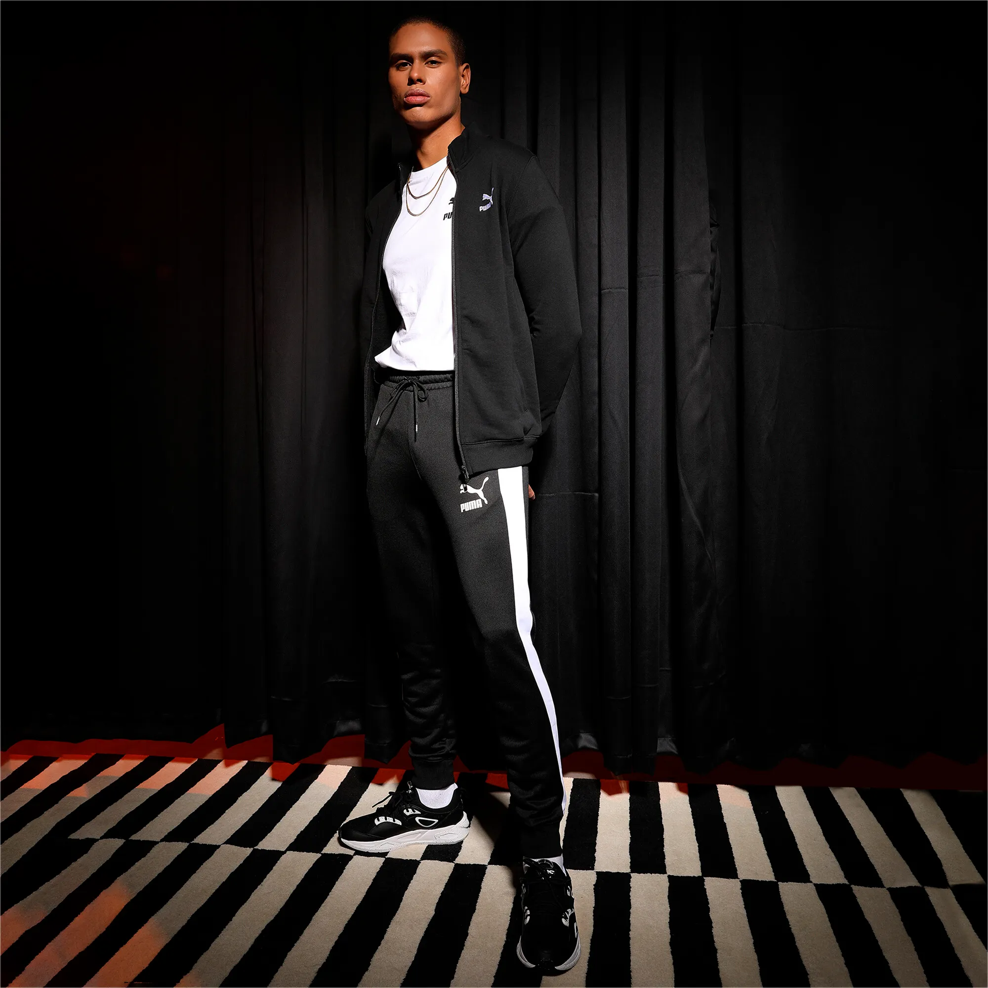 Puma - Iconic T7 Track Pants / Puma Black - Férfi melegítő nadrág