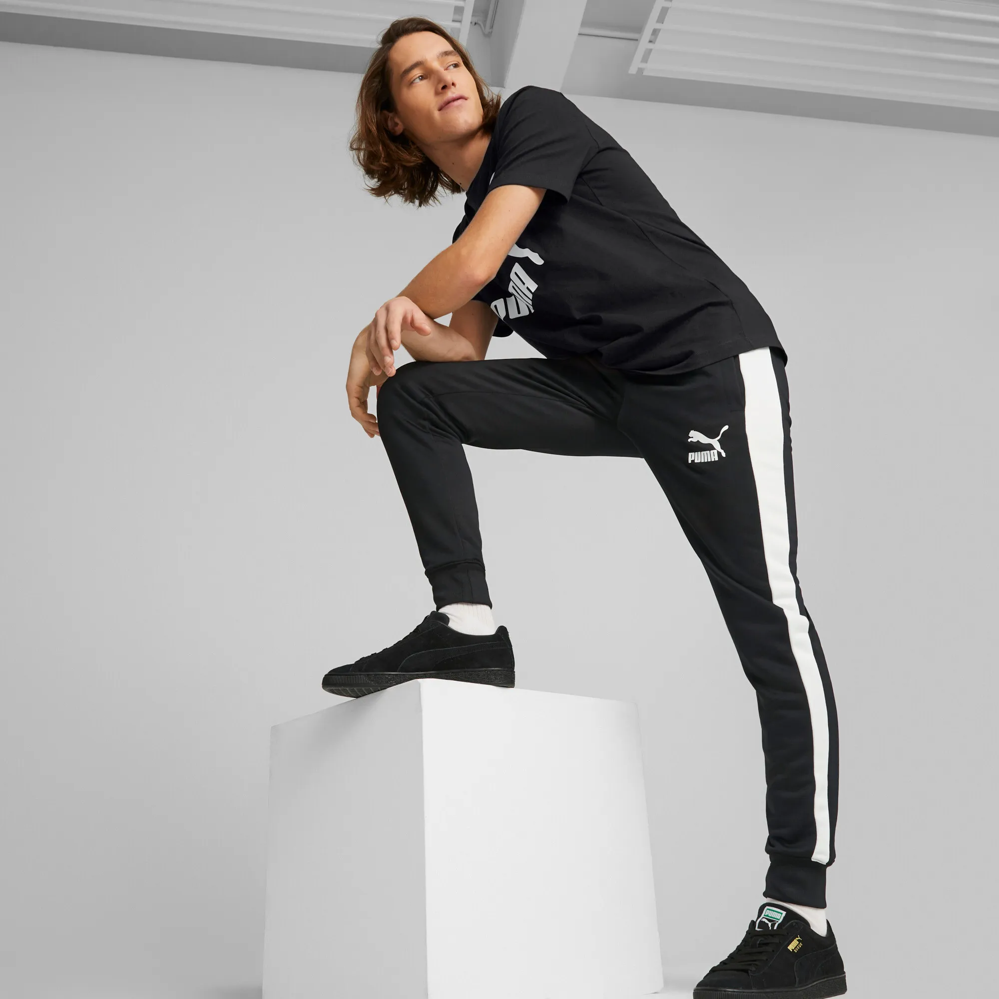 Puma - Iconic T7 Track Pants / Puma Black - Férfi melegítő nadrág