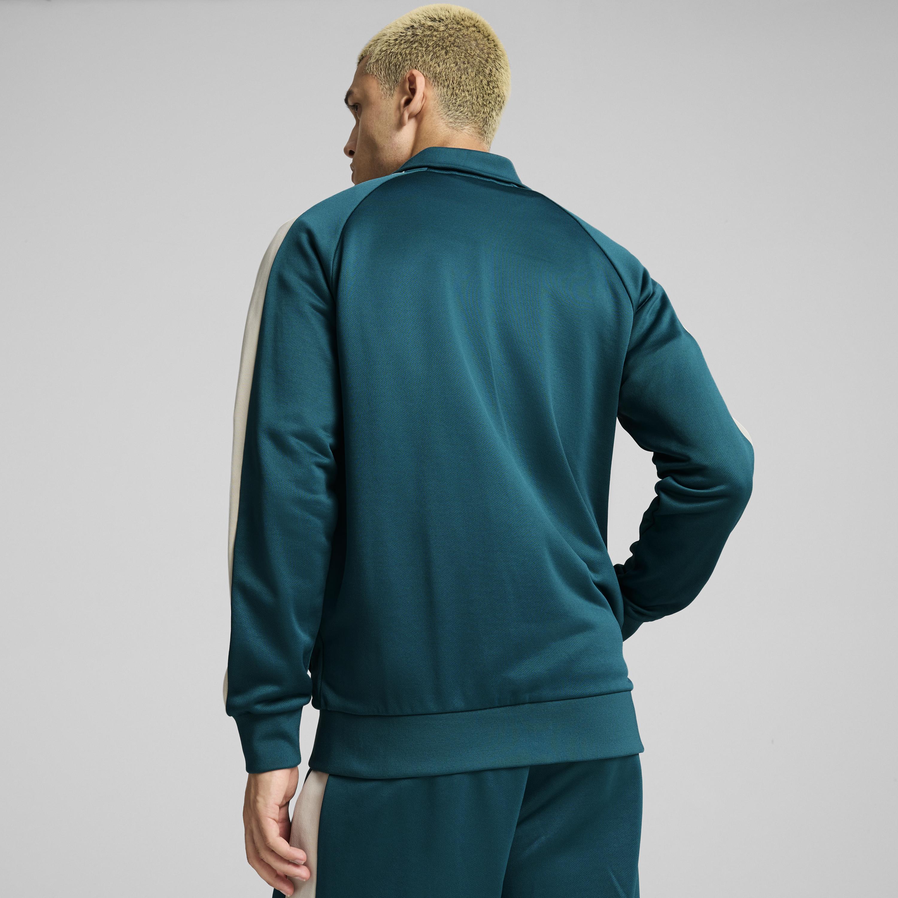 Puma - T7 Iconic Track Jacket / Cold Green - Férfi melegítő pulóver