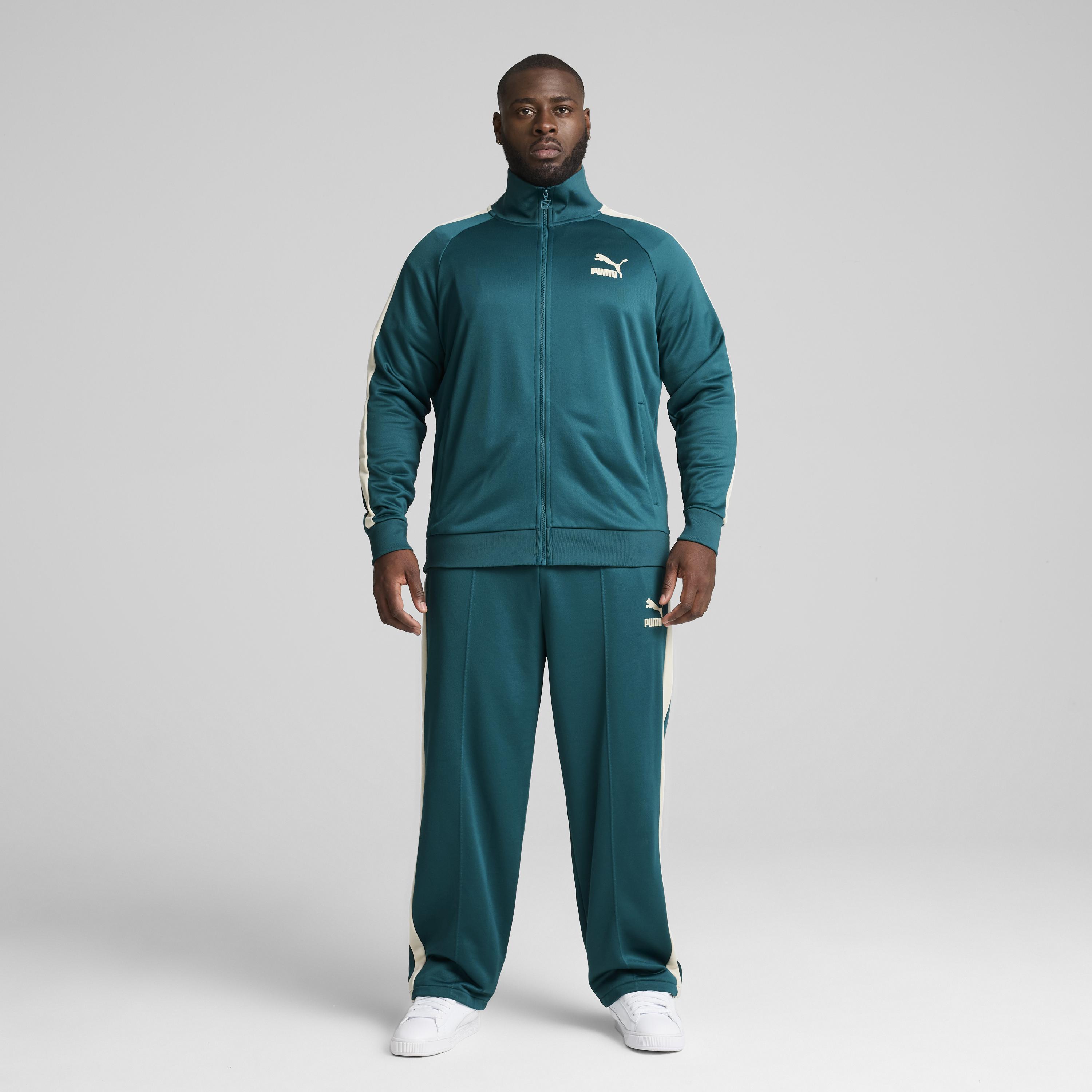 Puma - T7 Iconic Track Jacket / Cold Green - Férfi melegítő pulóver