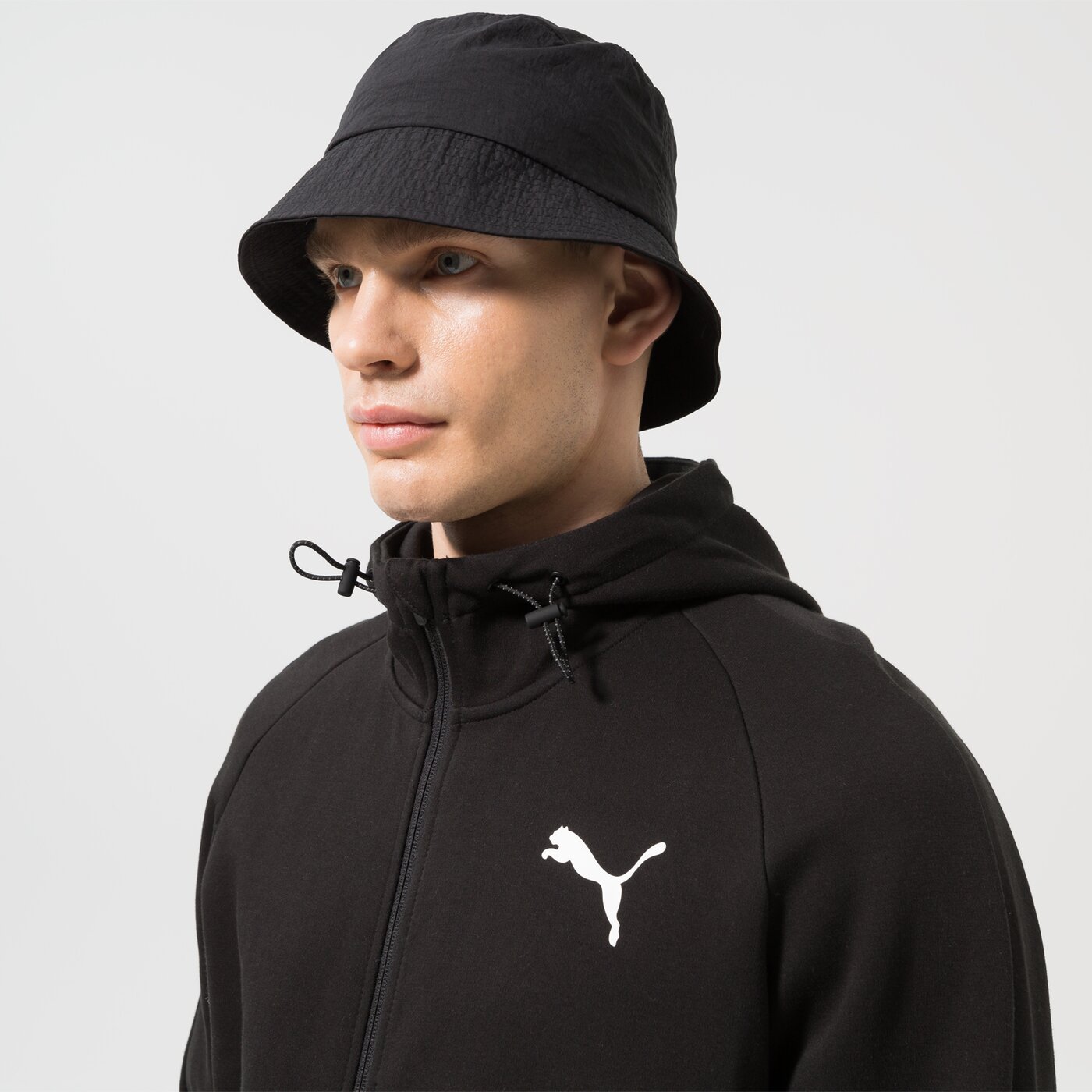 Puma - Evostripe Core Fz hoodie / Puma Black - Férfi melegítő pulóver