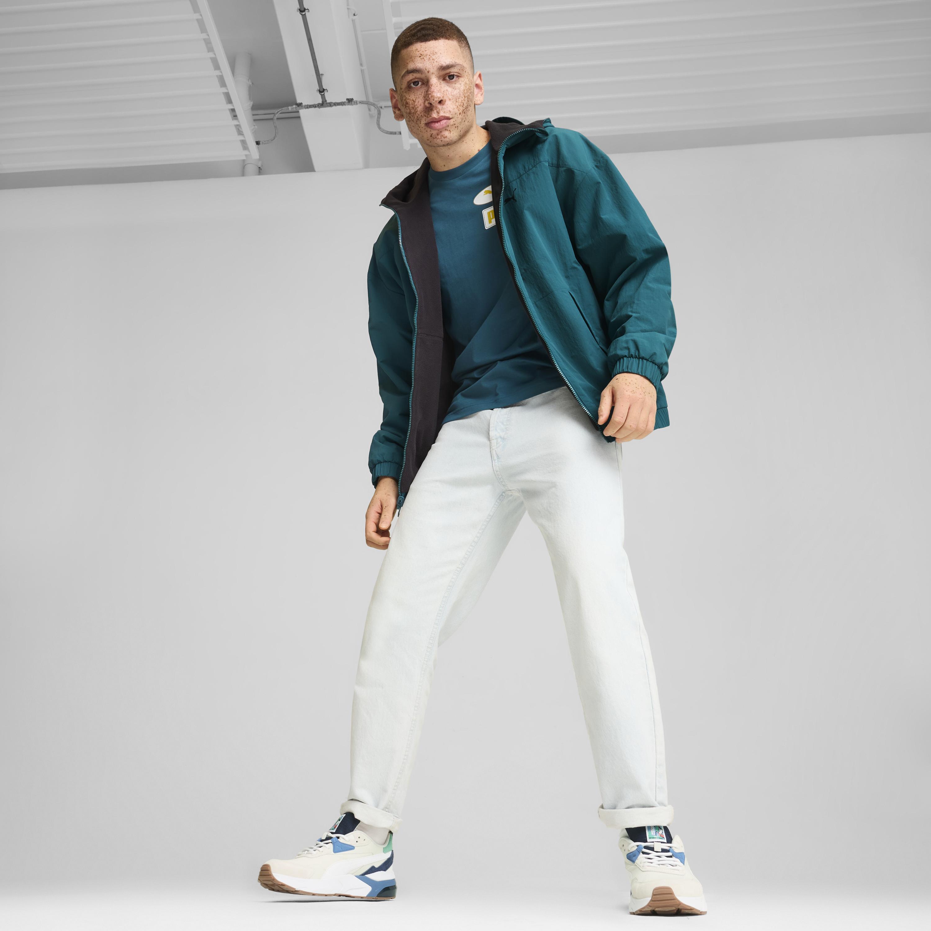 Puma - Reversible Windbreaker / Cold Green - Kifordítható Férfi dzseki