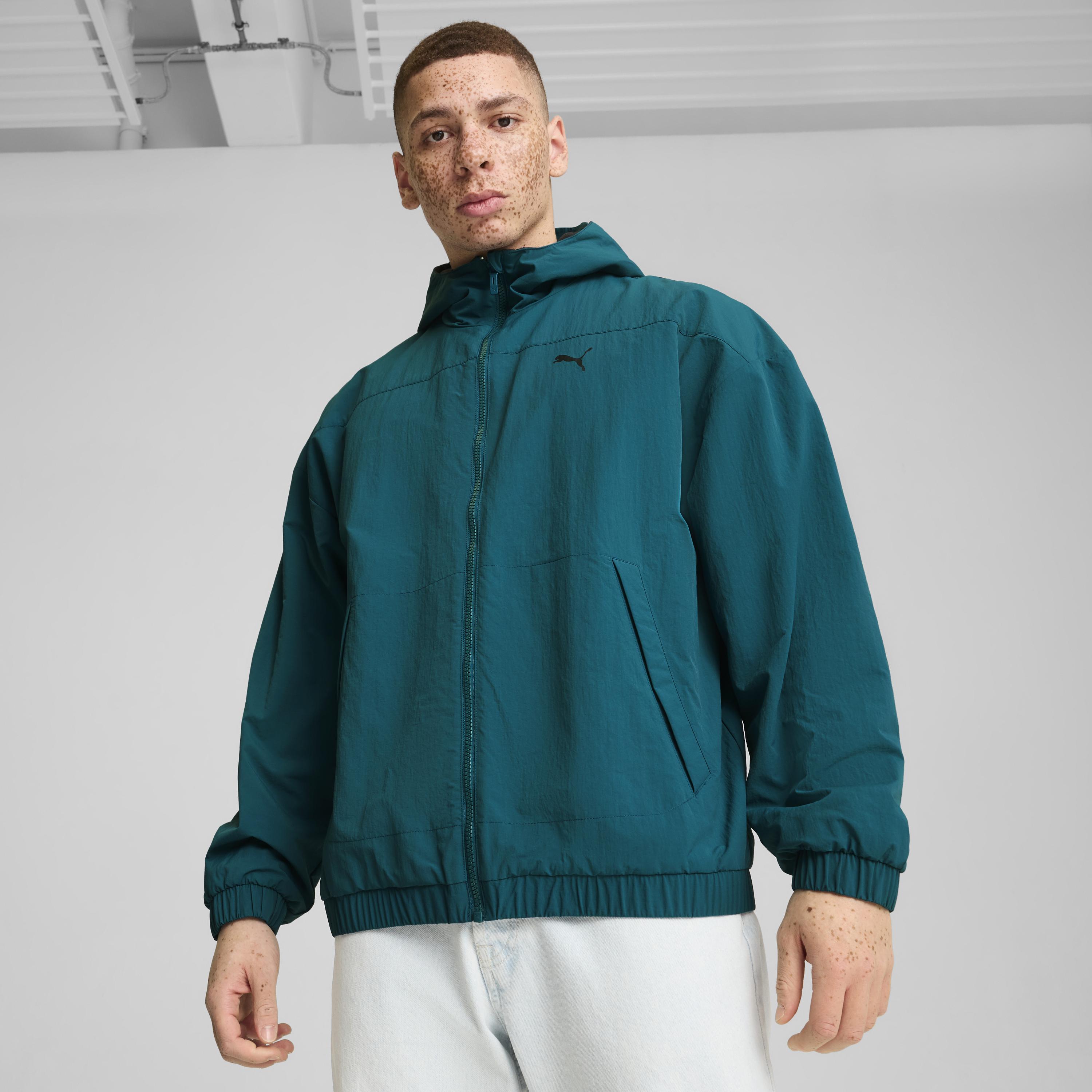 Puma - Reversible Windbreaker / Cold Green - Kifordítható Férfi dzseki
