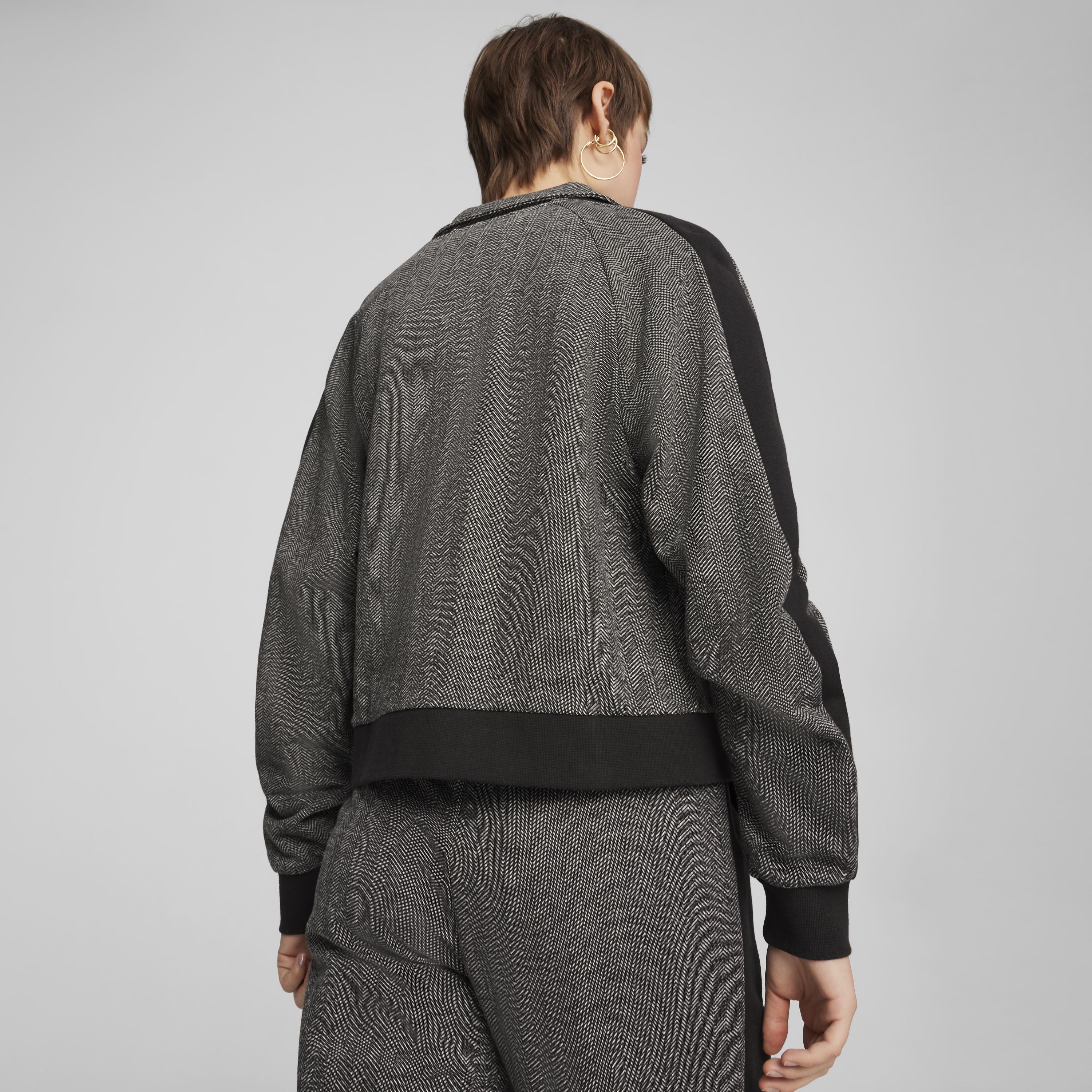 Puma - T7 Track Jacket / Puma Black Alpine Snow - Női pulóver