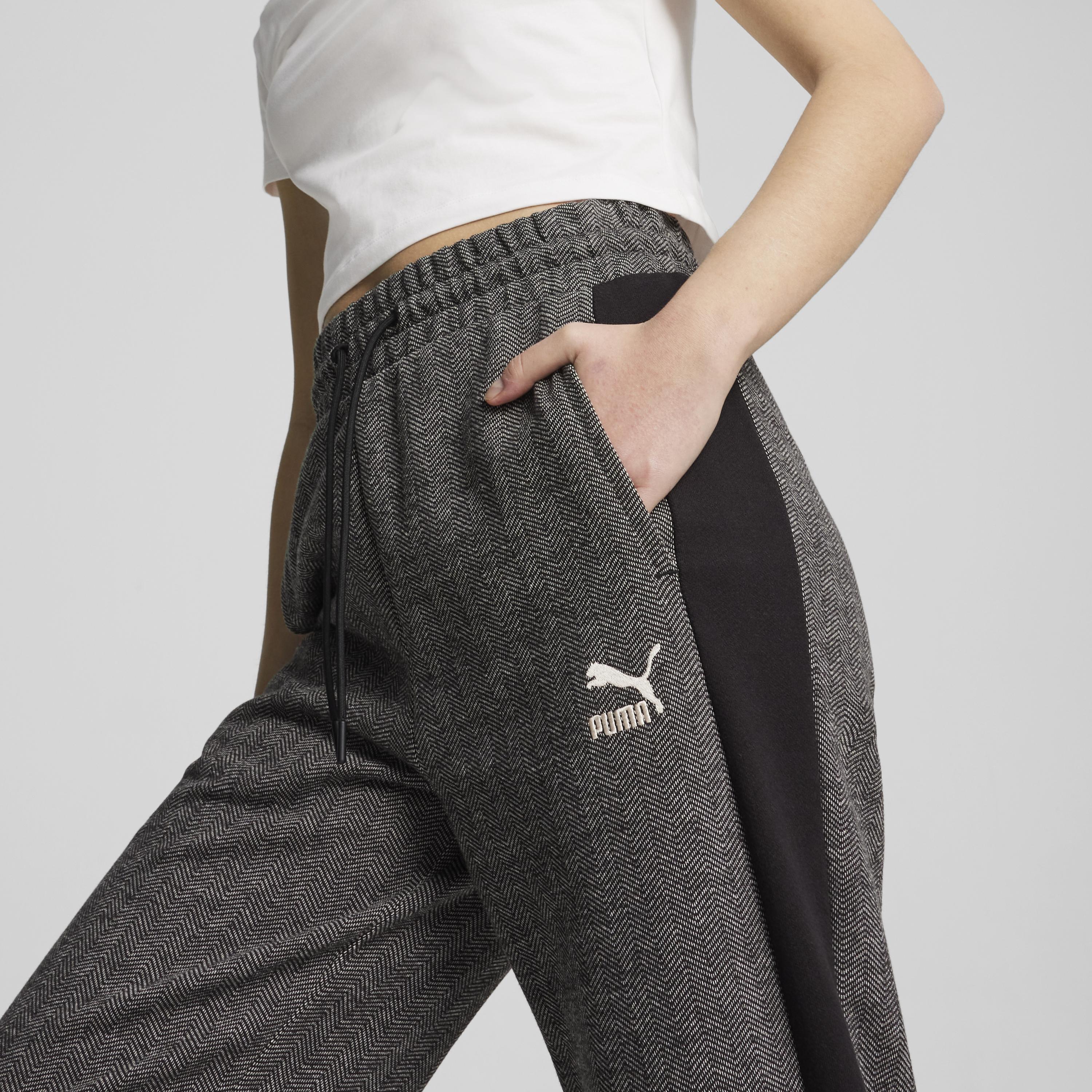 Puma - T7 High Waist Track Pants / Puma Black Alpine Snow - Női nadrág