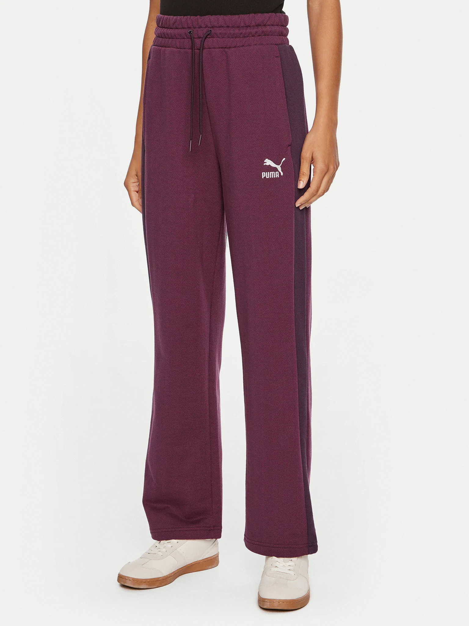 Puma - T7 High Waist Track Pants / Midnight Plum - Női szabadidő nadrág