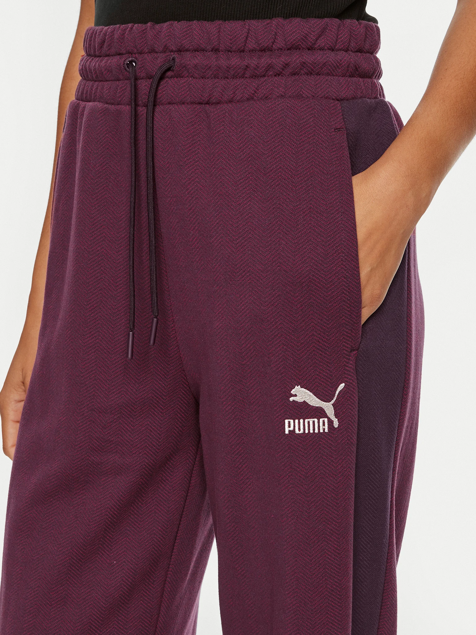 Puma - T7 High Waist Track Pants / Midnight Plum - Női szabadidő nadrág