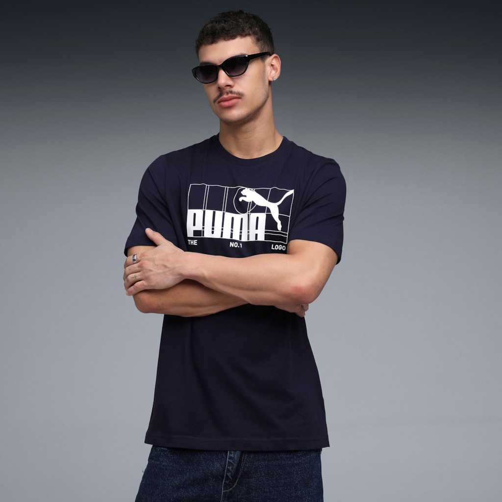Puma - GRAPHIC No.1 Logo Tee - Férfi póló