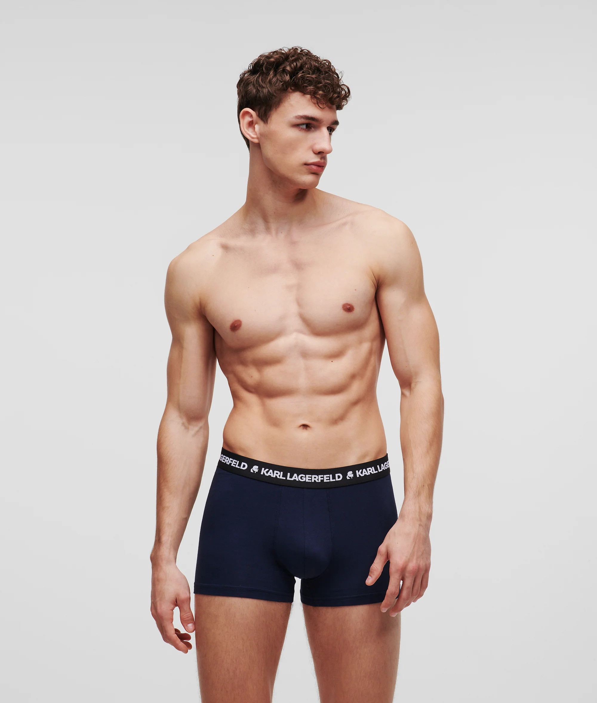 Karl Lagerfeld - Logo Monochrome Trunks - Férfi Alsónadrág szett - 3 db
