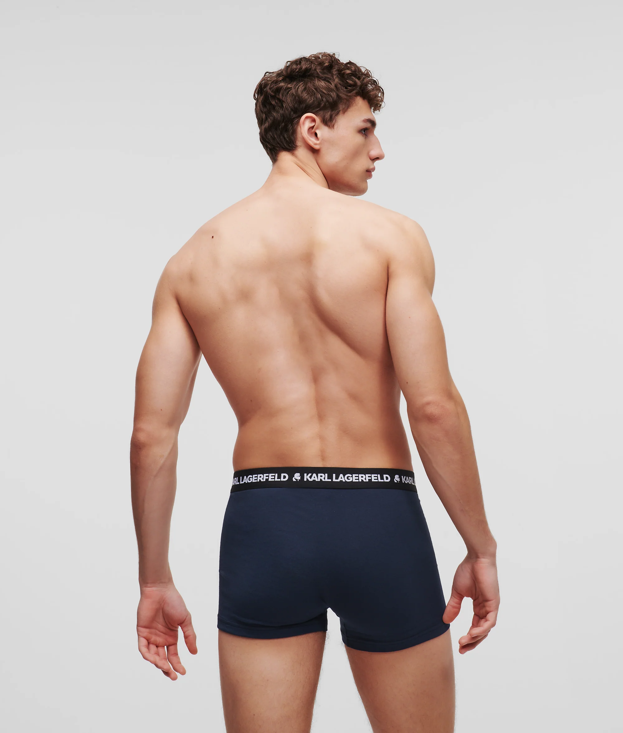 Karl Lagerfeld - Logo Monochrome Trunks - Férfi Alsónadrág szett - 3 db