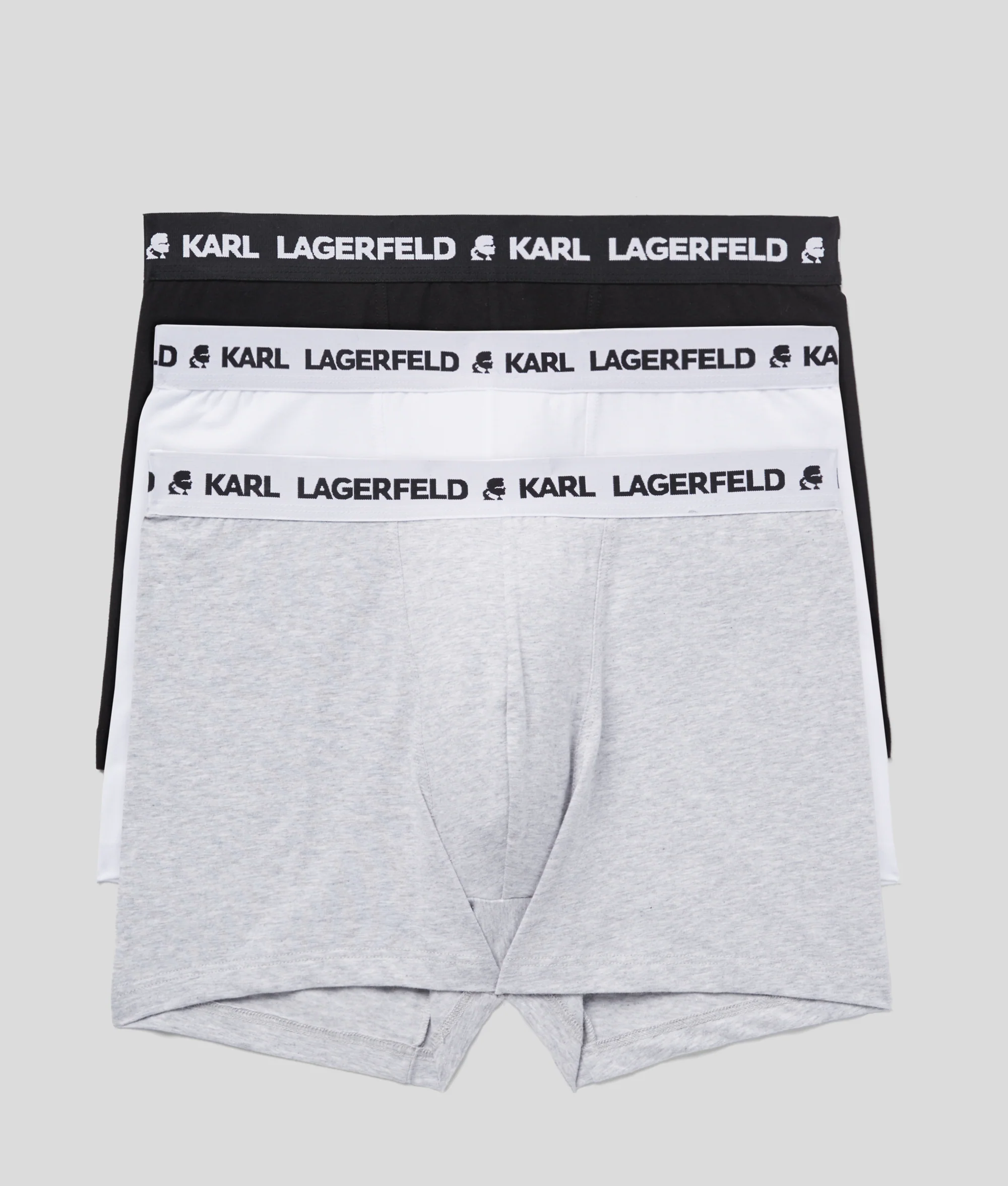 Karl Lagerfeld - Logo Monochrome Trunks - Férfi Alsónadrág szett - 3 db