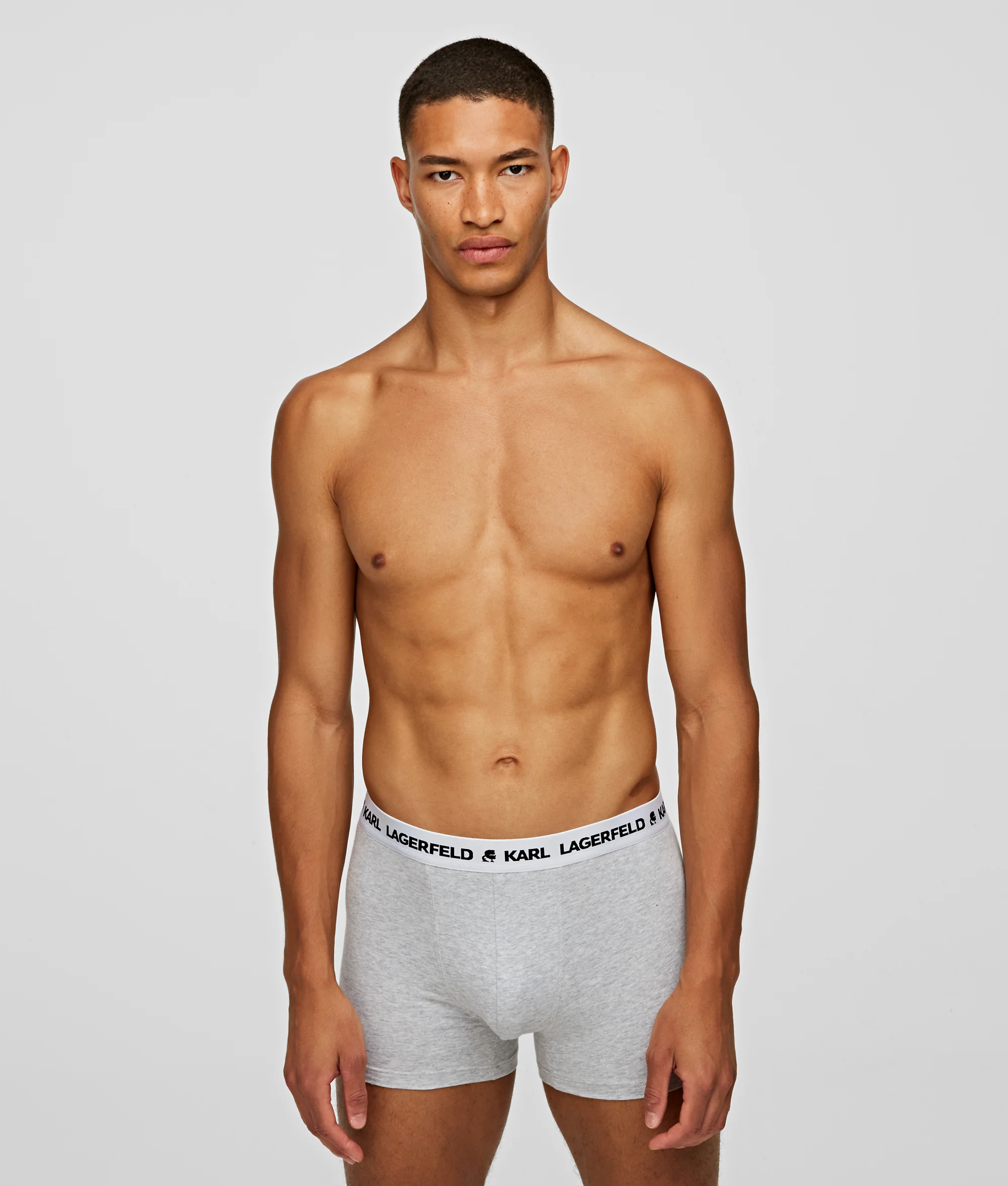 Karl Lagerfeld - Logo Monochrome Trunks - Férfi Alsónadrág szett - 3 db