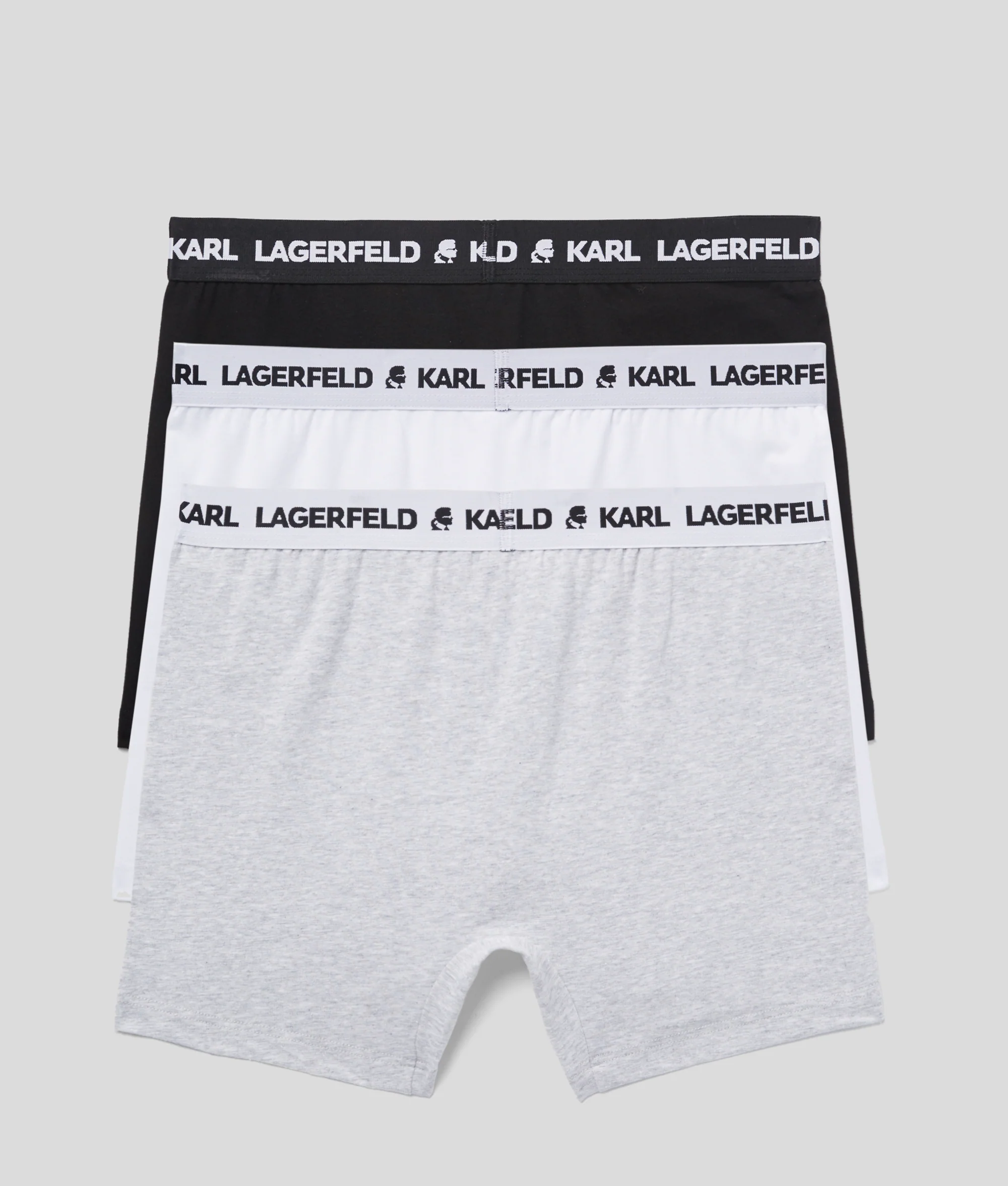 Karl Lagerfeld - Logo Monochrome Trunks - Férfi Alsónadrág szett - 3 db