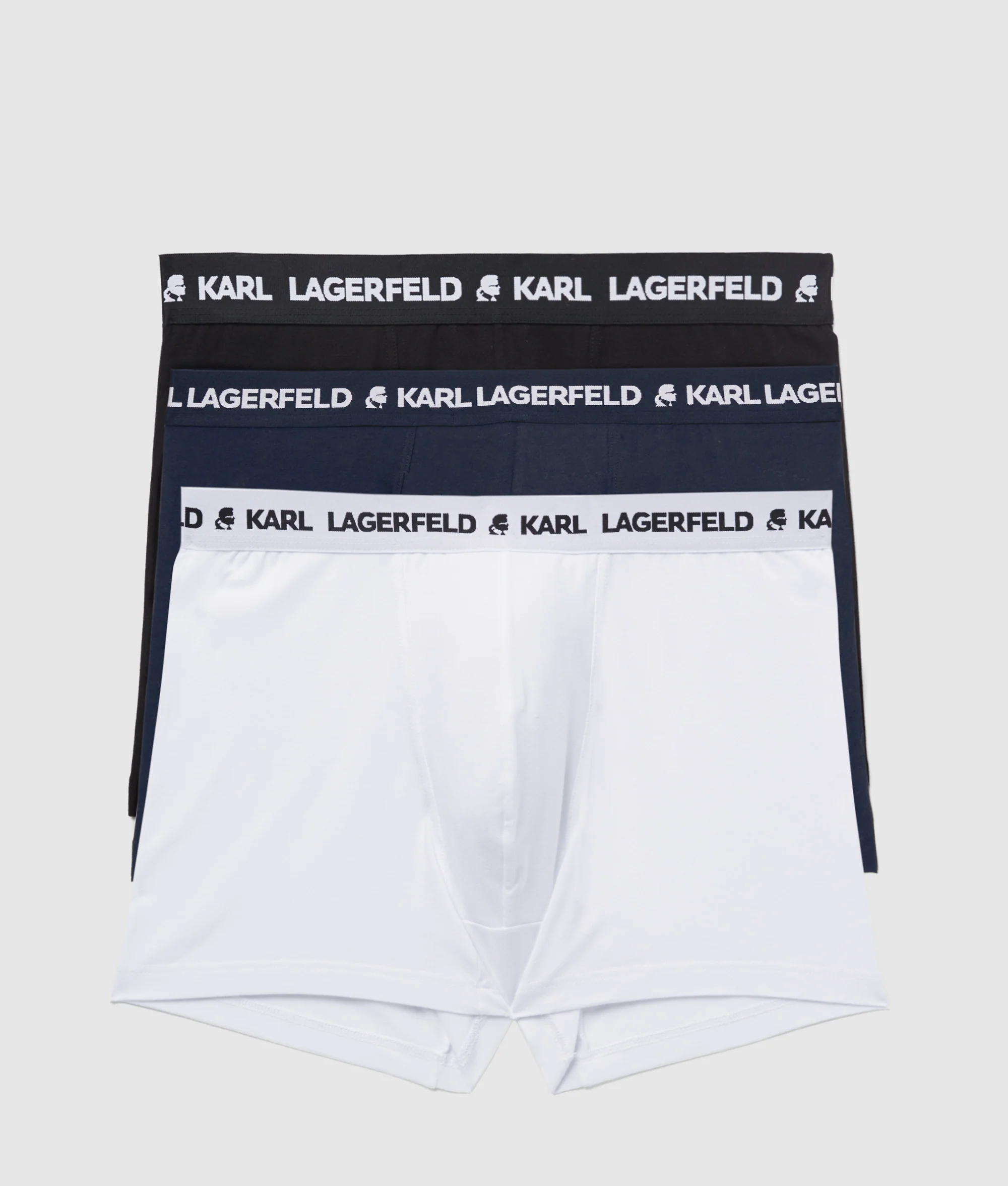 Karl Lagerfeld - Logo Monochrome Trunks - Férfi Alsónadrág szett - 3 db