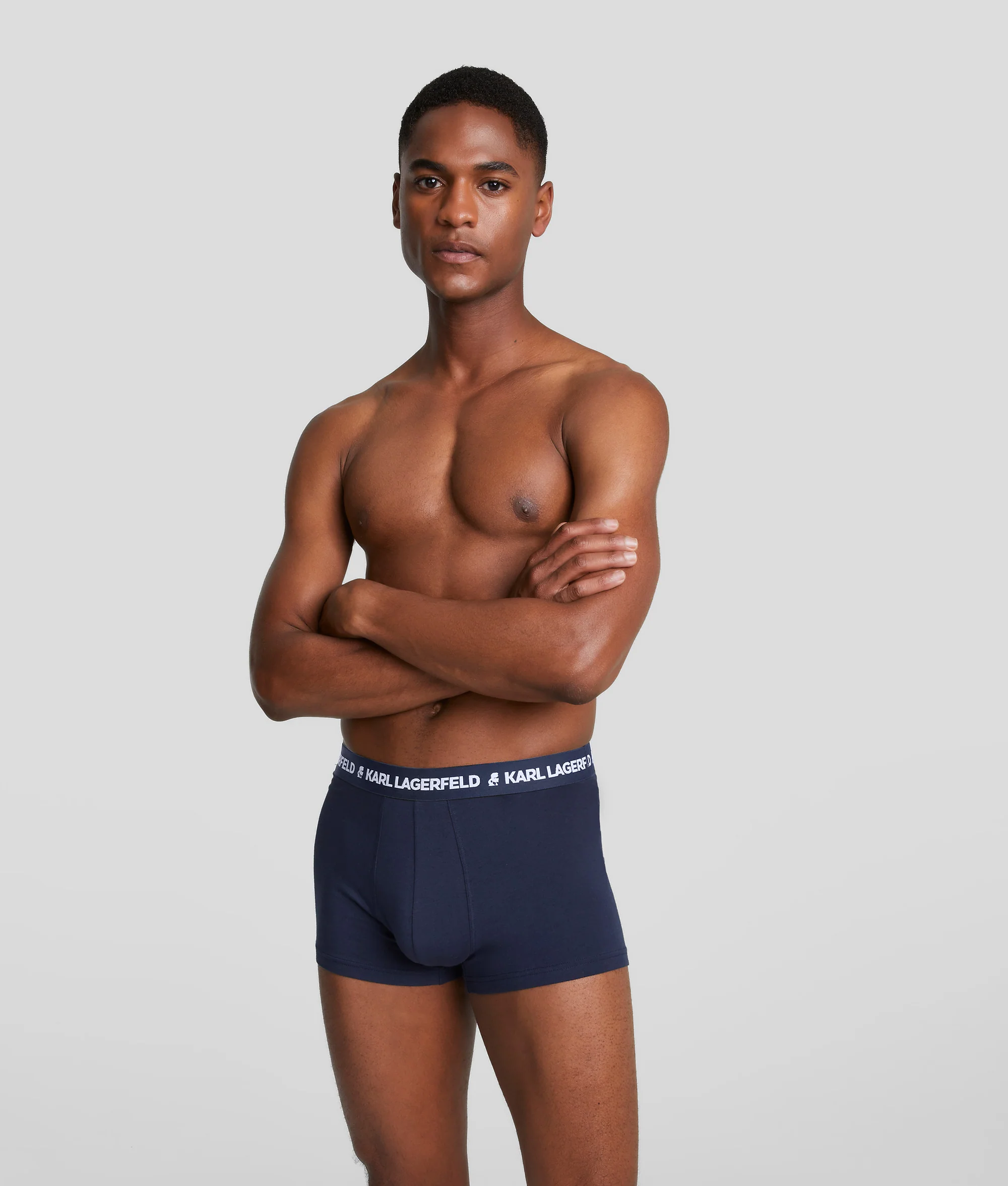 Karl Lagerfeld - Logo Monochrome Trunks - Férfi Alsónadrág szett - 3 db