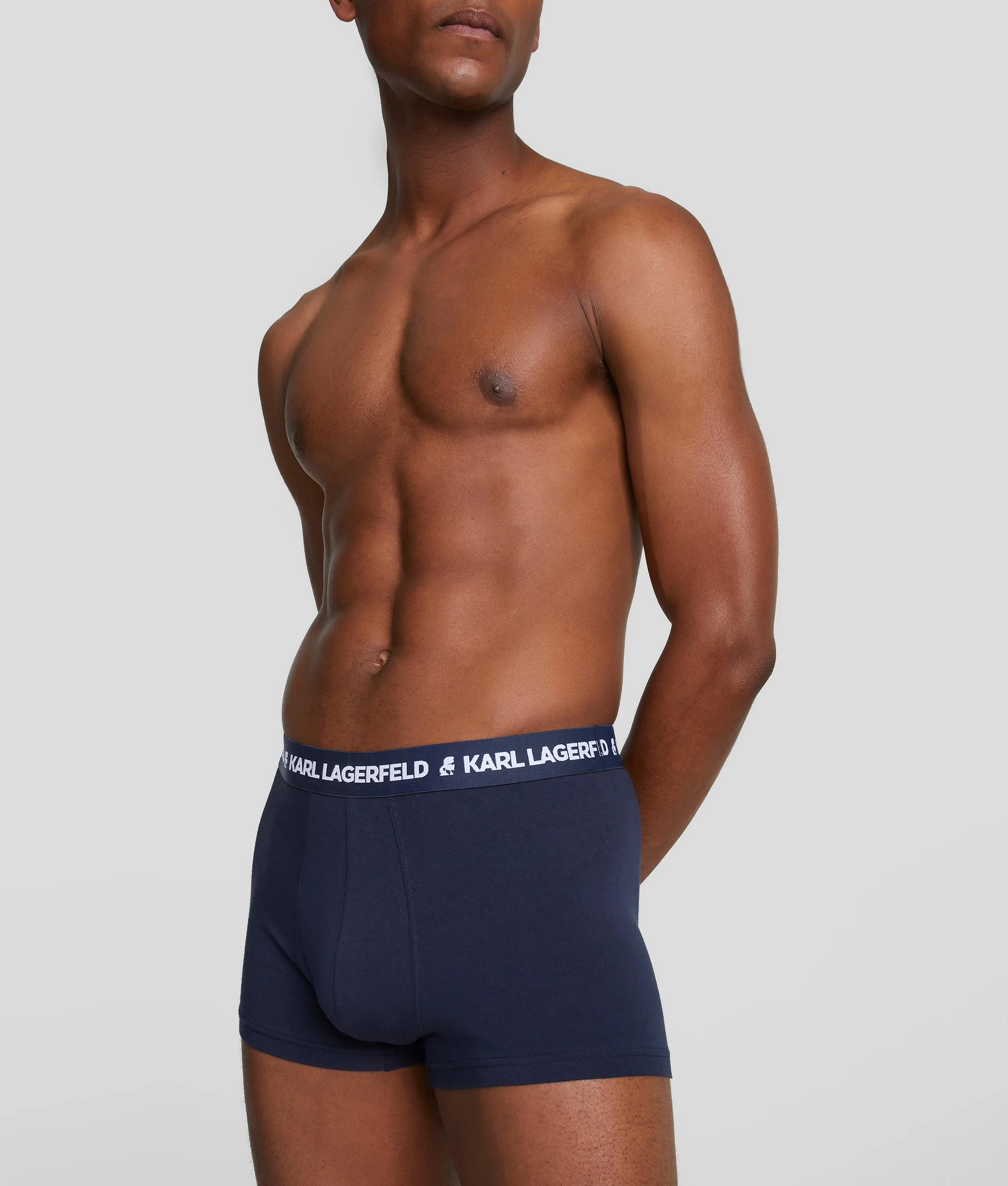 Karl Lagerfeld - Logo Monochrome Trunks - Férfi Alsónadrág szett - 3 db