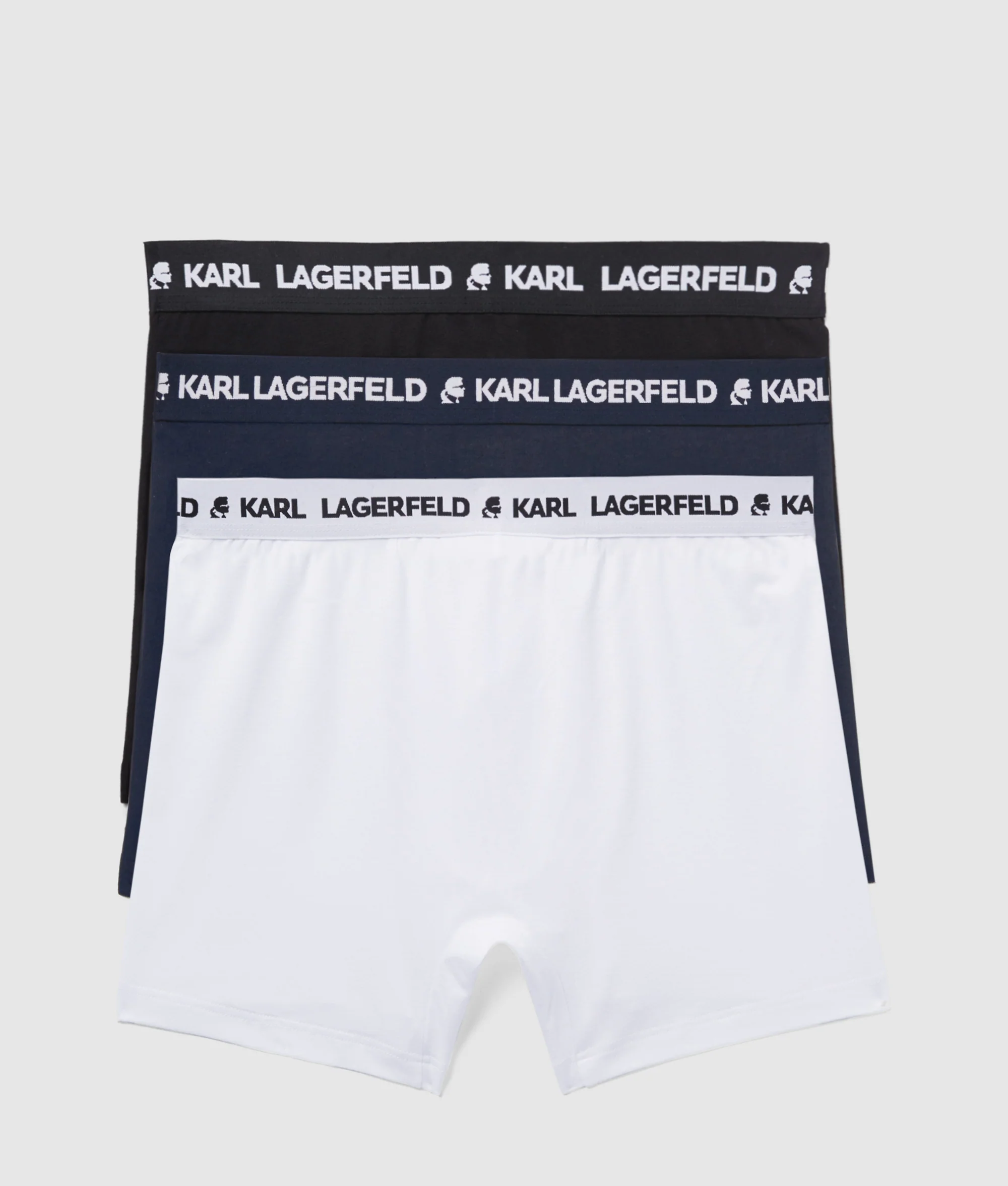 Karl Lagerfeld - Logo Monochrome Trunks - Férfi Alsónadrág szett - 3 db