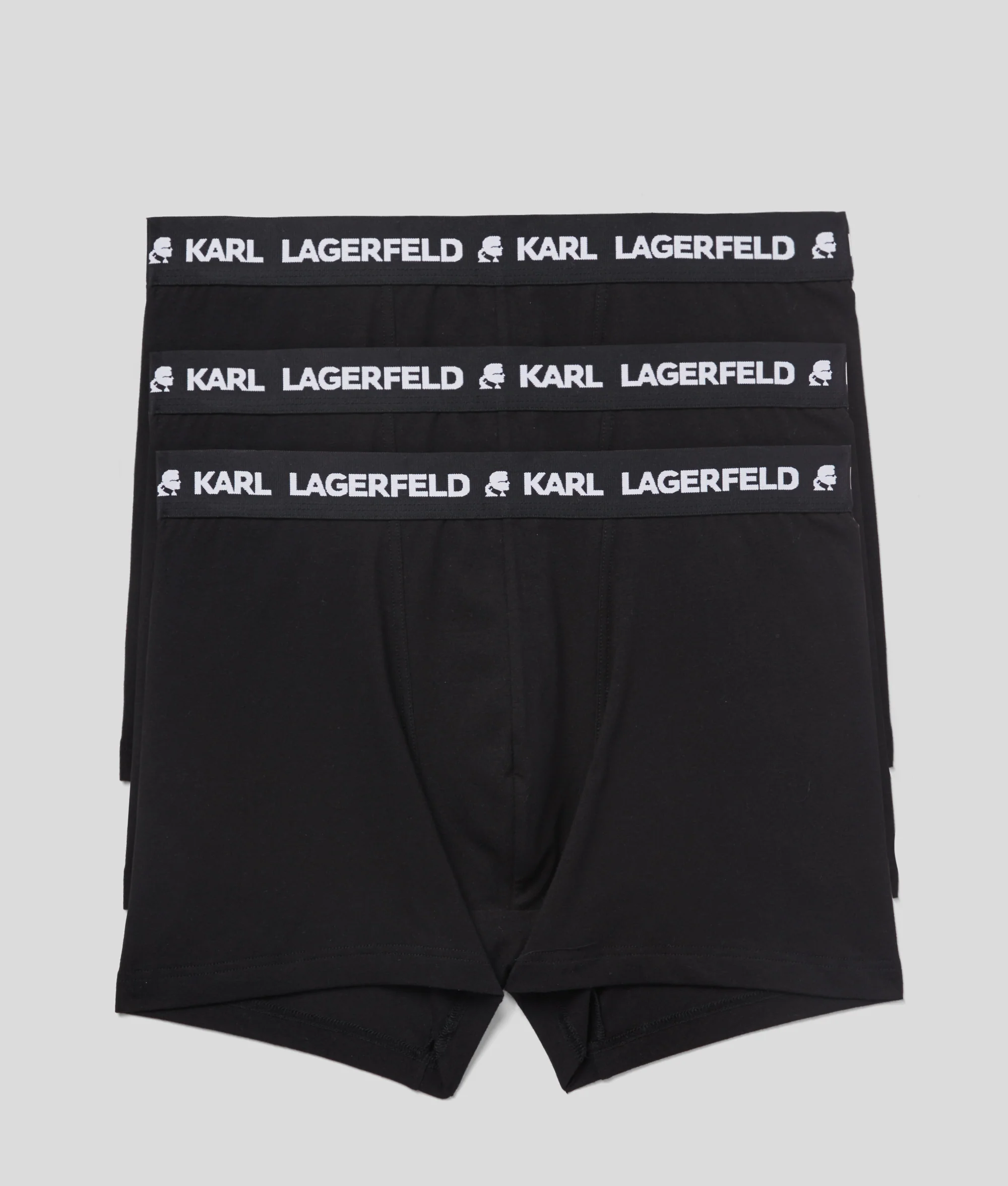 Karl Lagerfeld - Logo Monochrome Trunks - Férfi Alsónadrág szett - 3 db