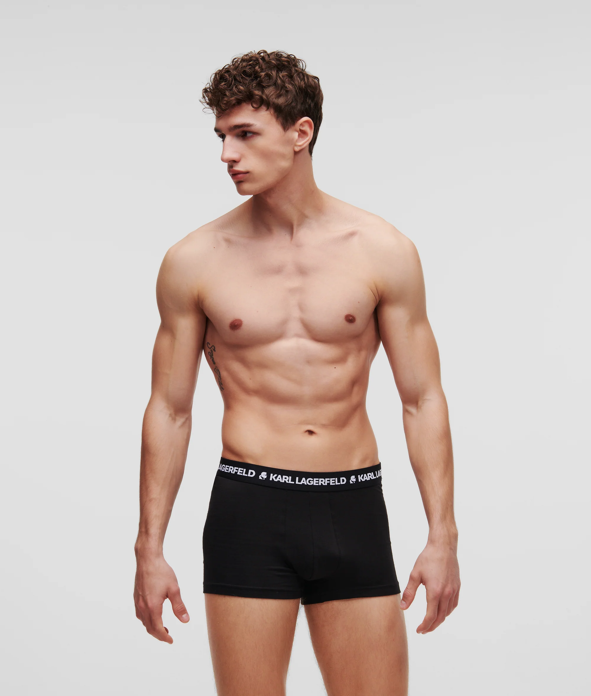 Karl Lagerfeld - Logo Monochrome Trunks - Férfi Alsónadrág szett - 3 db