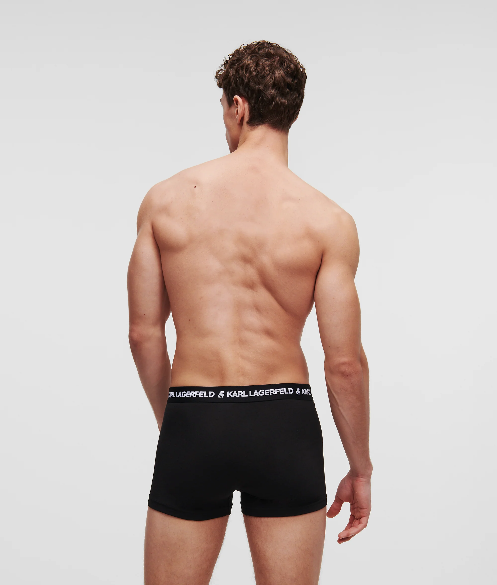 Karl Lagerfeld - Logo Monochrome Trunks - Férfi Alsónadrág szett - 3 db
