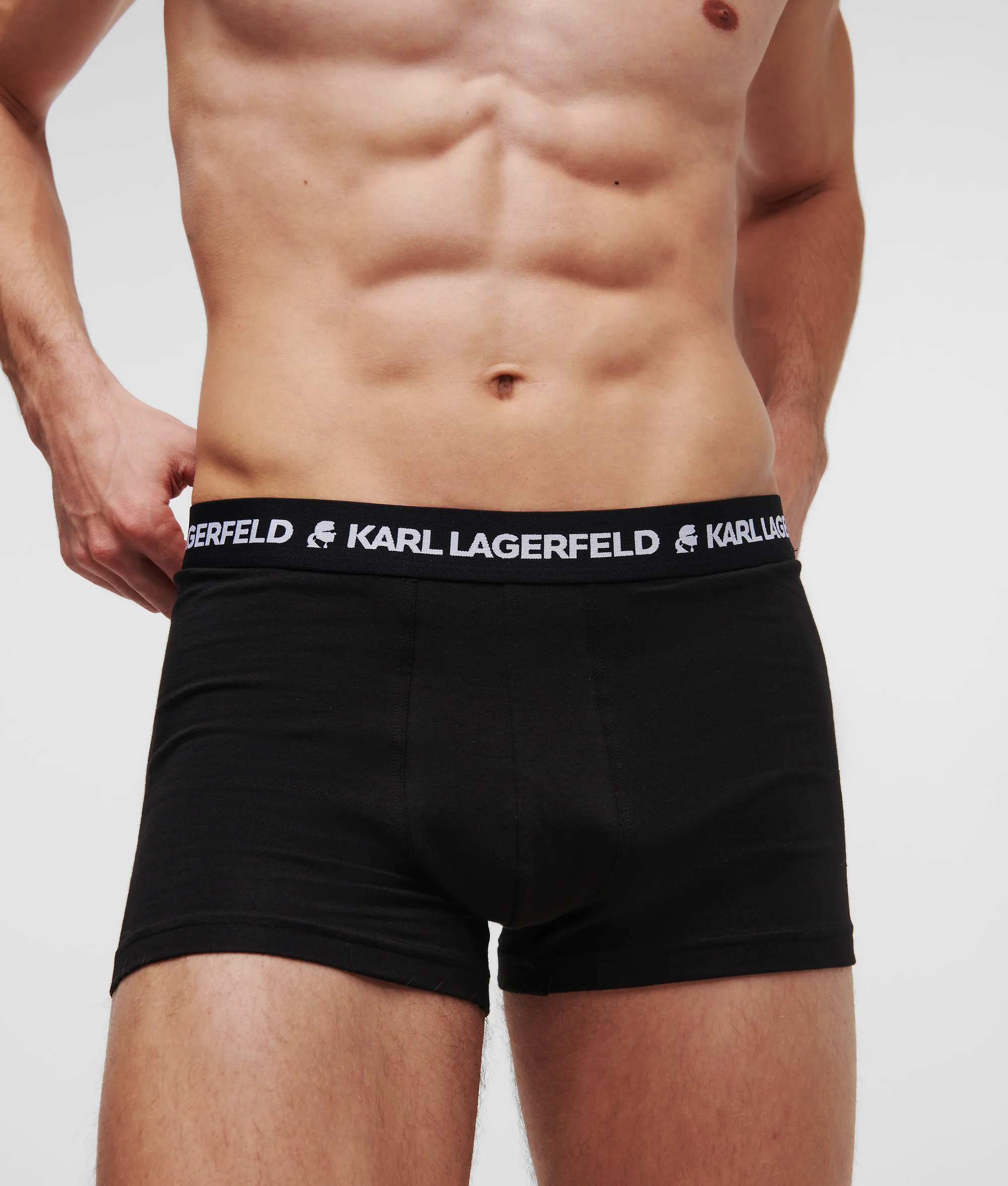 Karl Lagerfeld - Logo Monochrome Trunks - Férfi Alsónadrág szett - 3 db