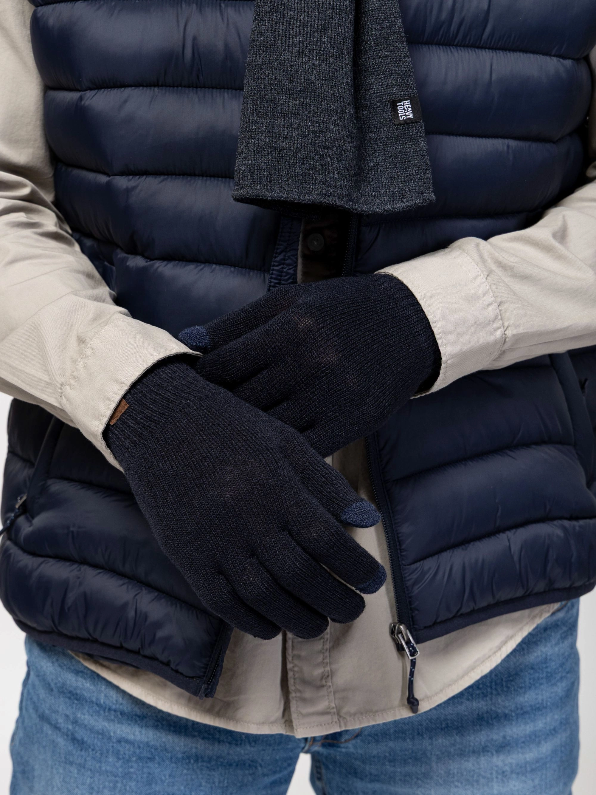 Heavy Tools - PLOW / NAVY - Férfi kesztyű