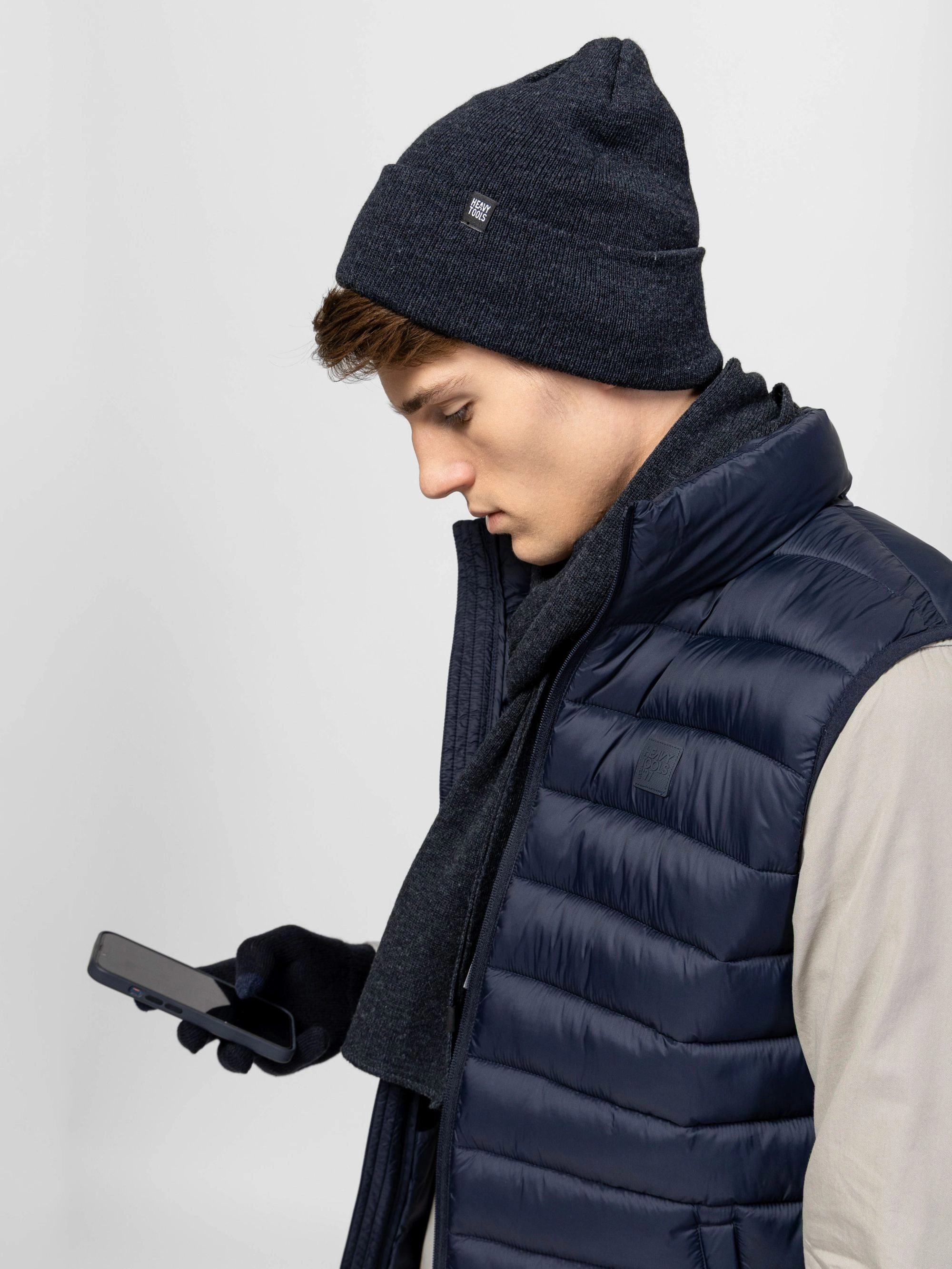 Heavy Tools - PLOW / NAVY - Férfi kesztyű