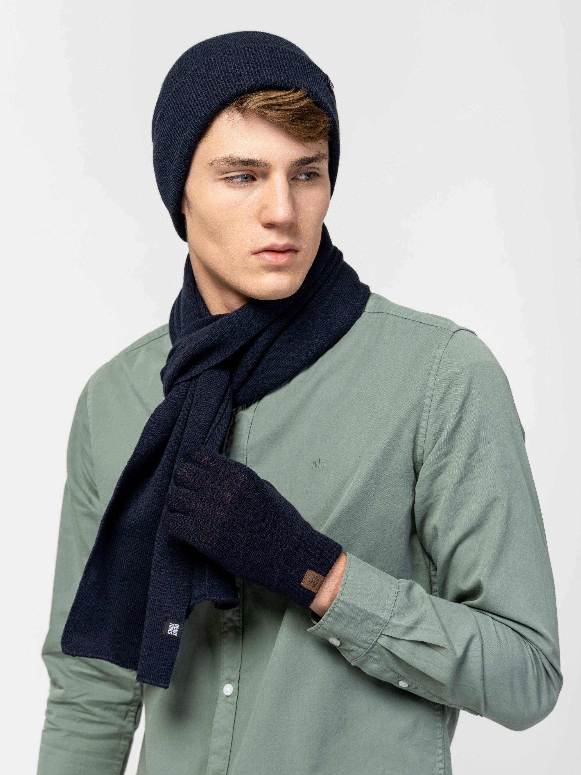 Heavy Tools - PLOW / NAVY - Férfi kesztyű