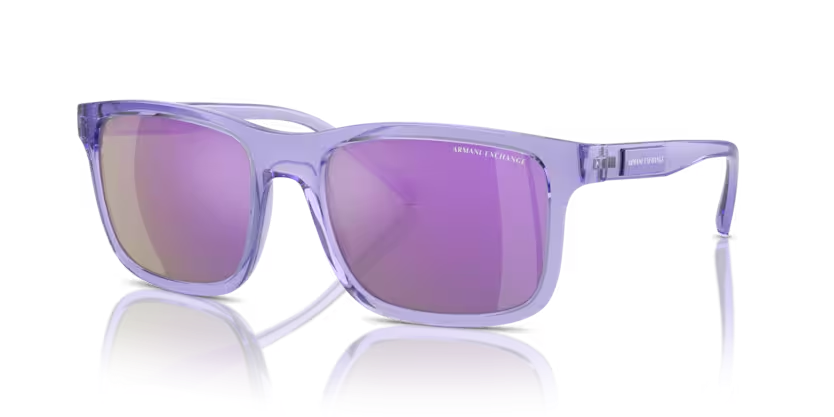 Armani Exchange napszemüveg - Sparkling Transparent Violet / Grey Mirror Violet