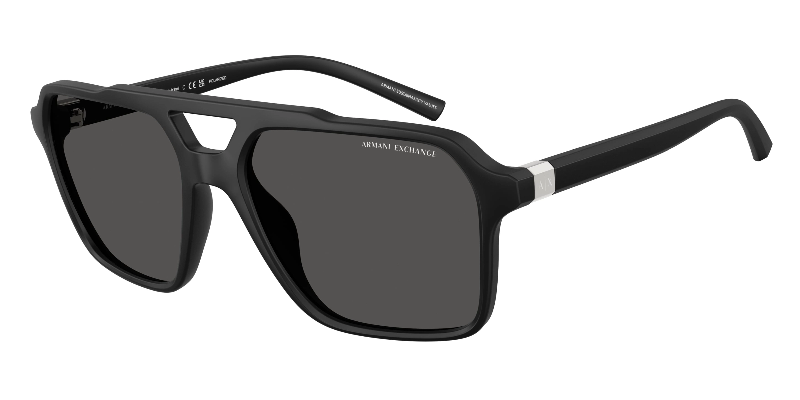 Armani Exchange napszemüveg - Matte Black / Dark Grey