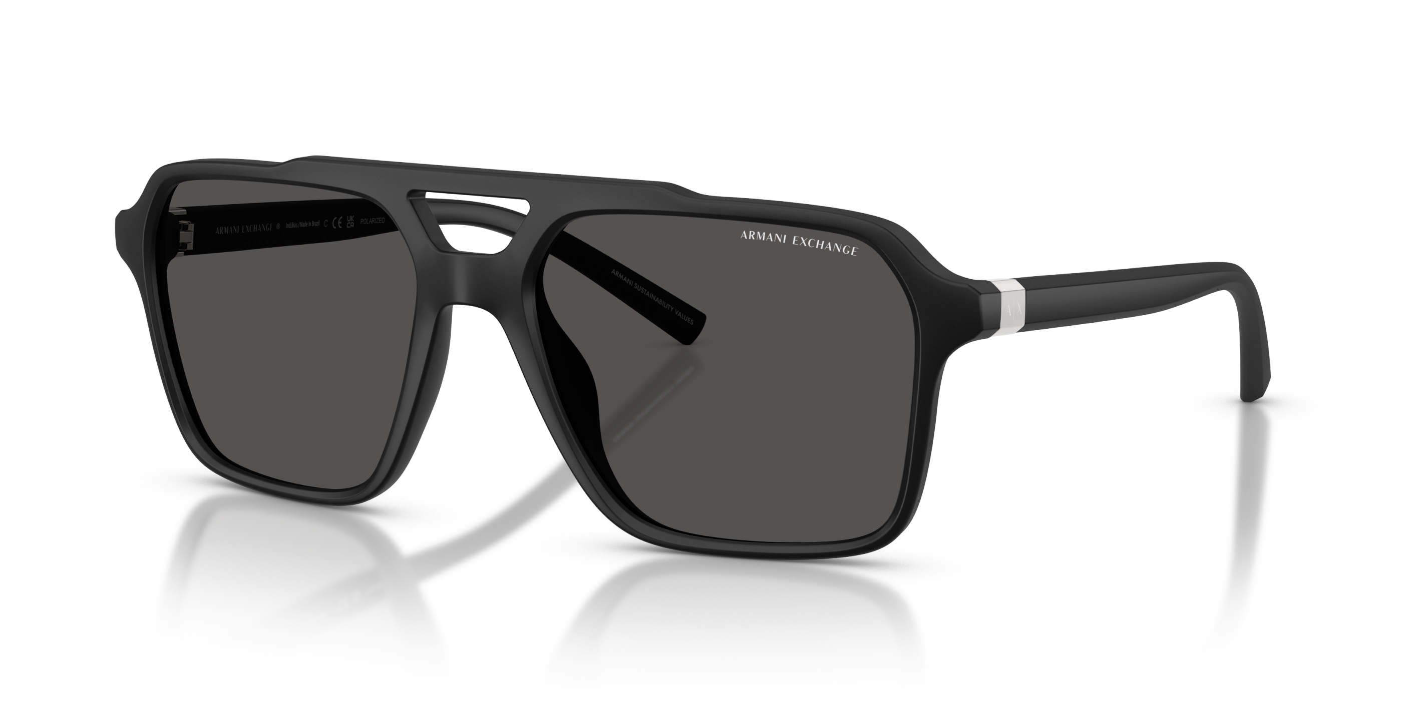 Armani Exchange napszemüveg - Matte Black / Dark Grey