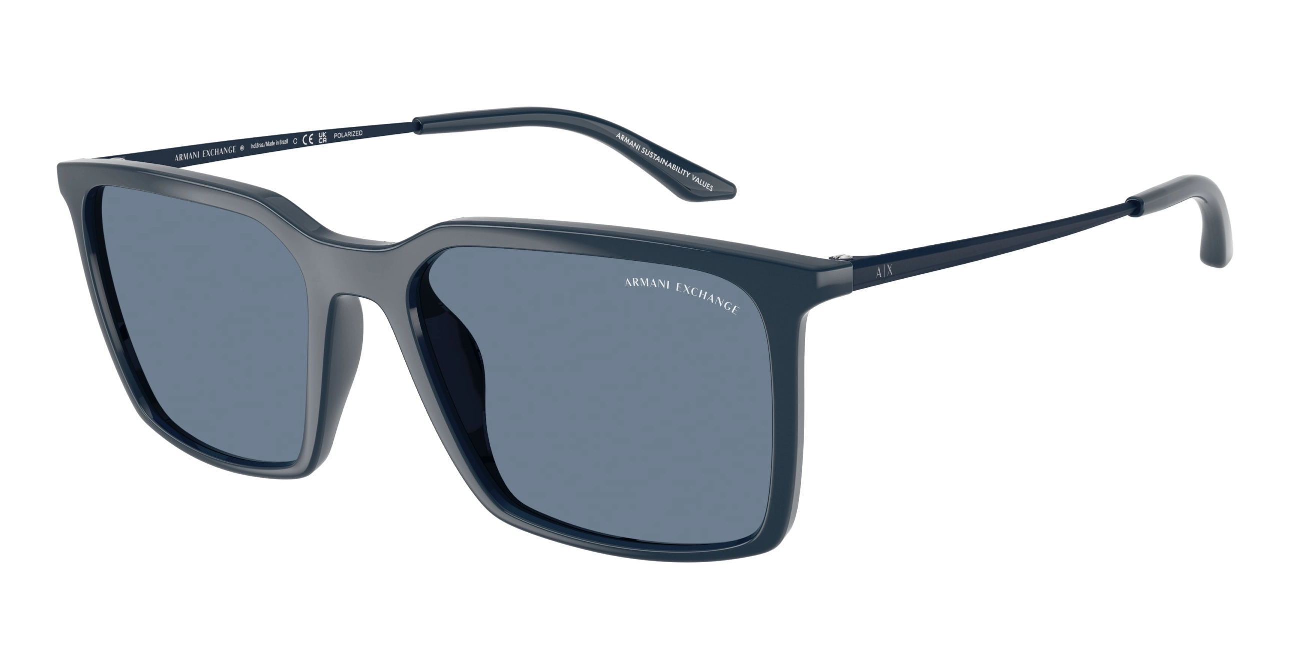 Armani Exchange napszemüveg - Shiny Blue / Dark Blue Polarized