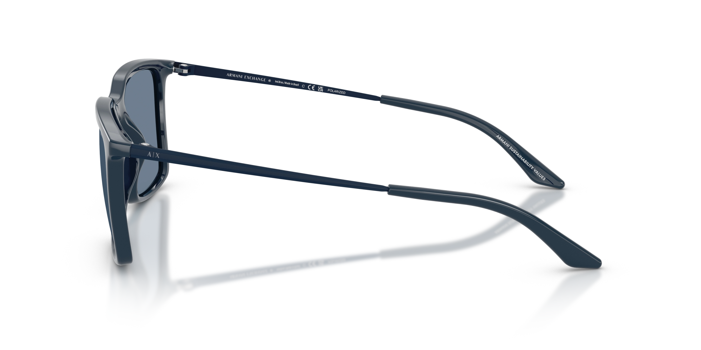 Armani Exchange napszemüveg - Shiny Blue / Dark Blue Polarized