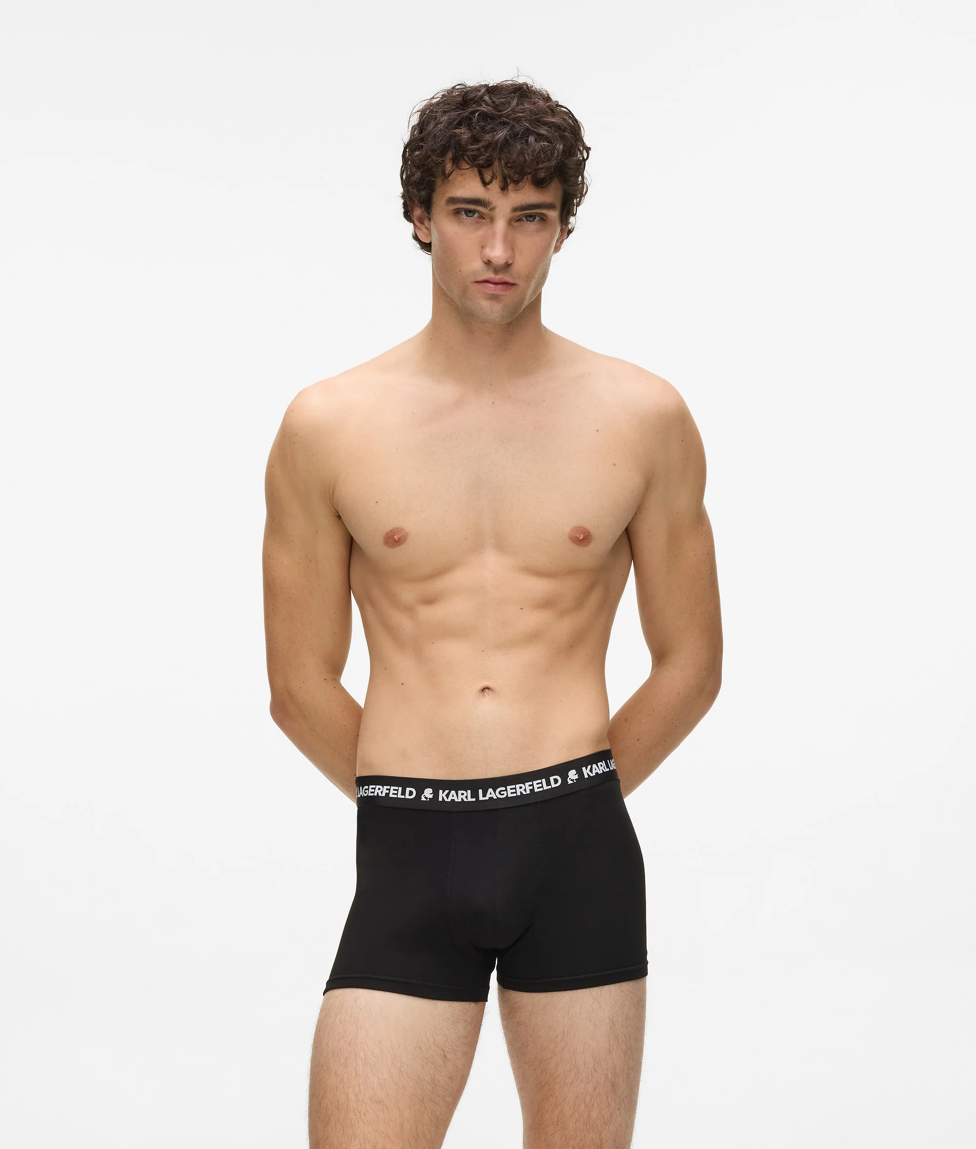 Karl Lagerfeld - Logo Monochrome Trunks - Férfi Alsónadrág szett - 3 db