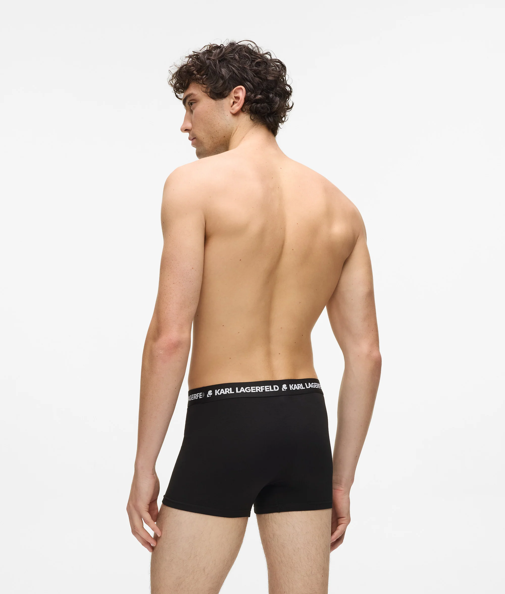 Karl Lagerfeld - Logo Monochrome Trunks - Férfi Alsónadrág szett - 3 db