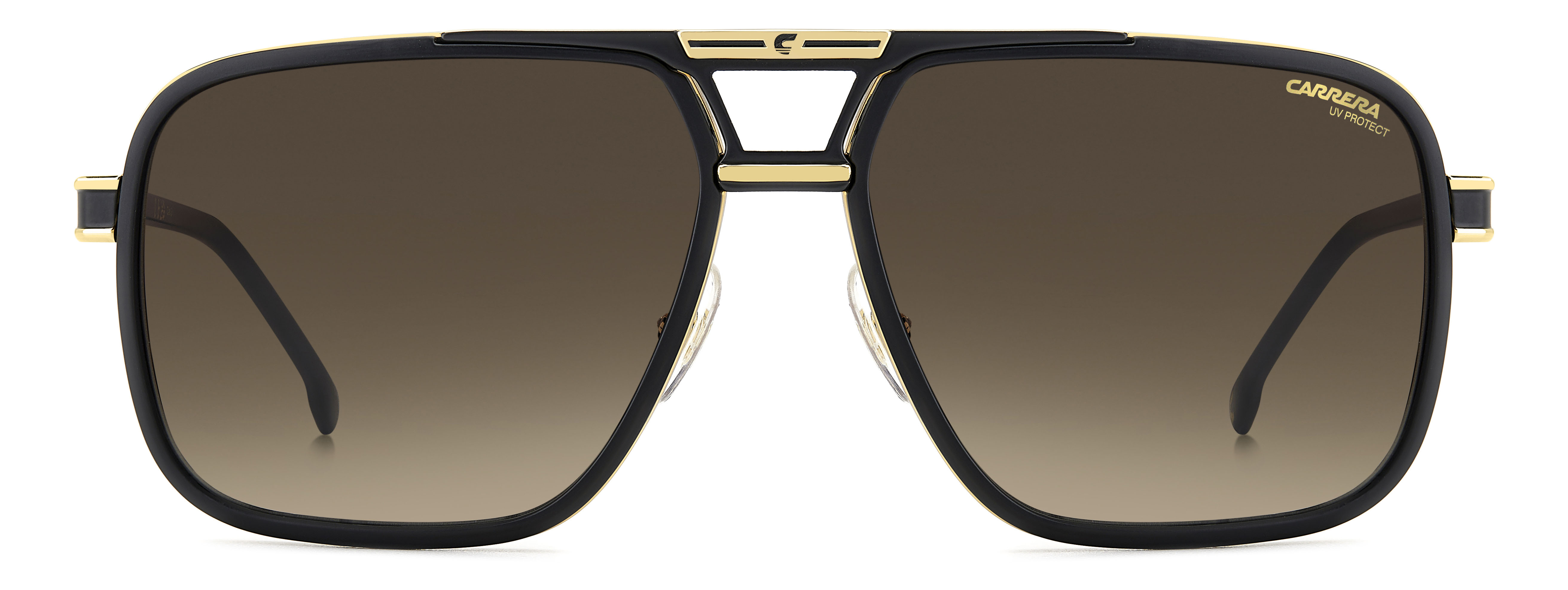 Carrera napszemüveg - Matte Black Gold / Clean / Brown gradient - Extra lencsével