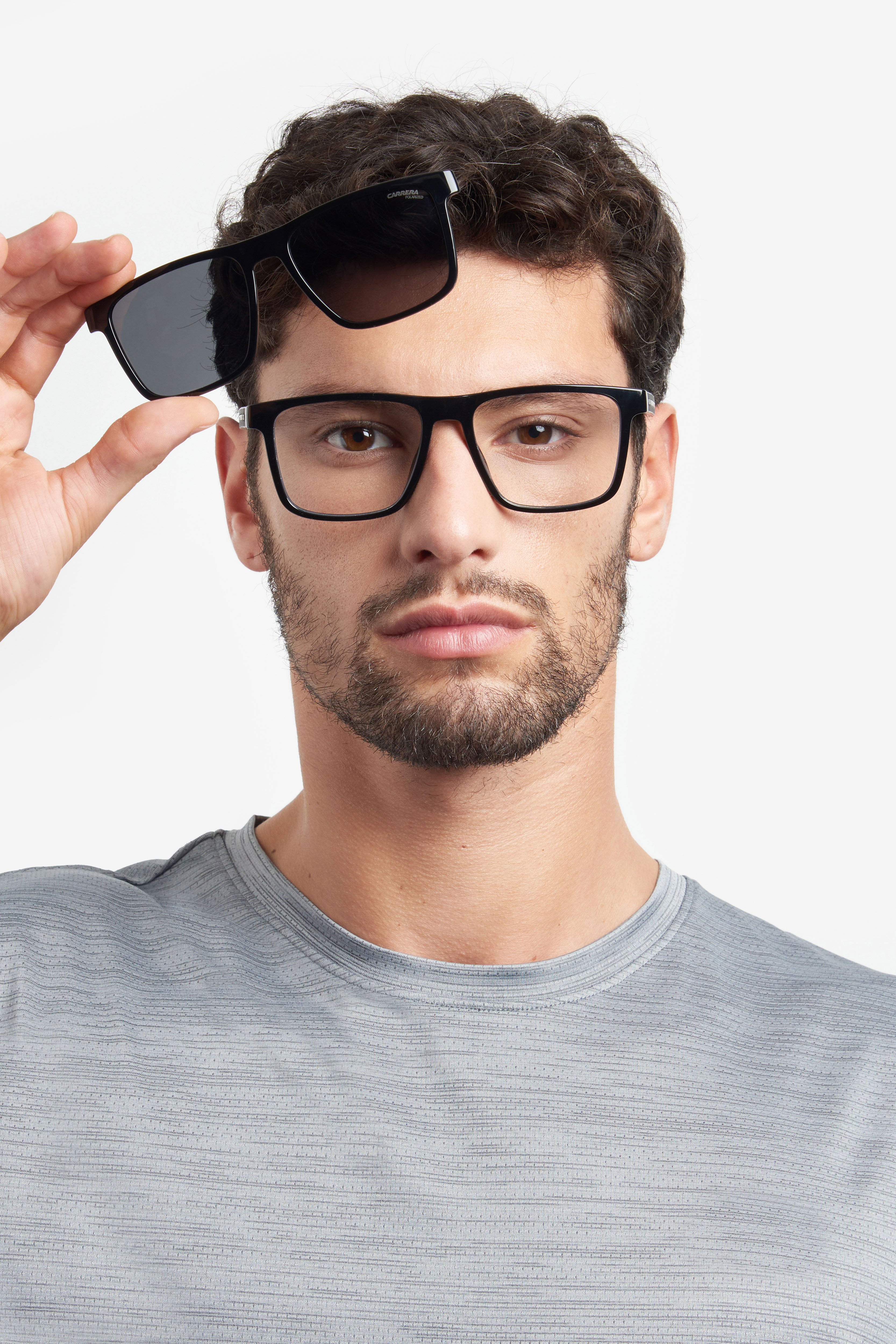 Carrera napszemüveg - Black Grey / Clear / Grey Polarized