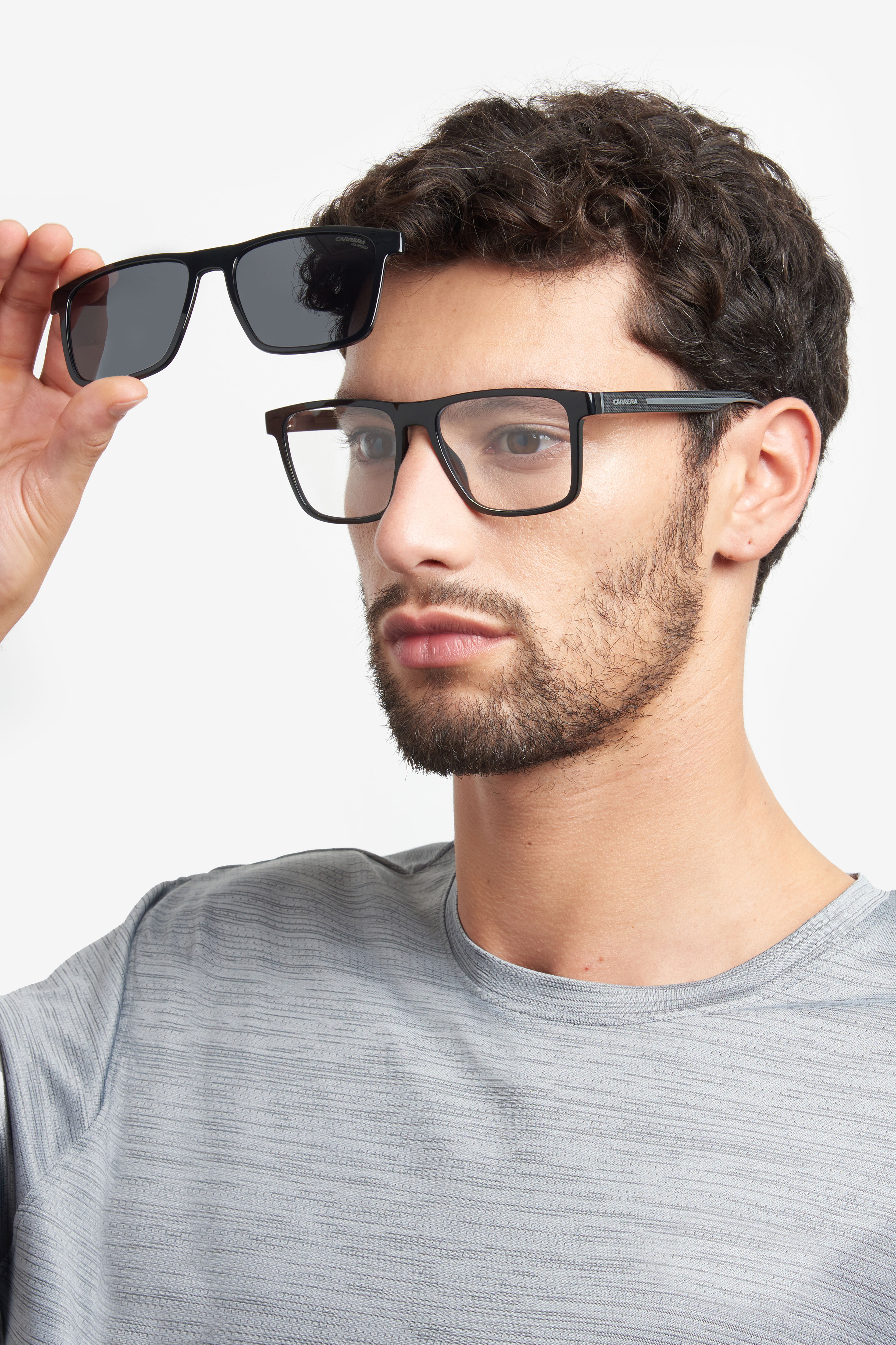 Carrera napszemüveg - Black Grey / Clear / Grey Polarized